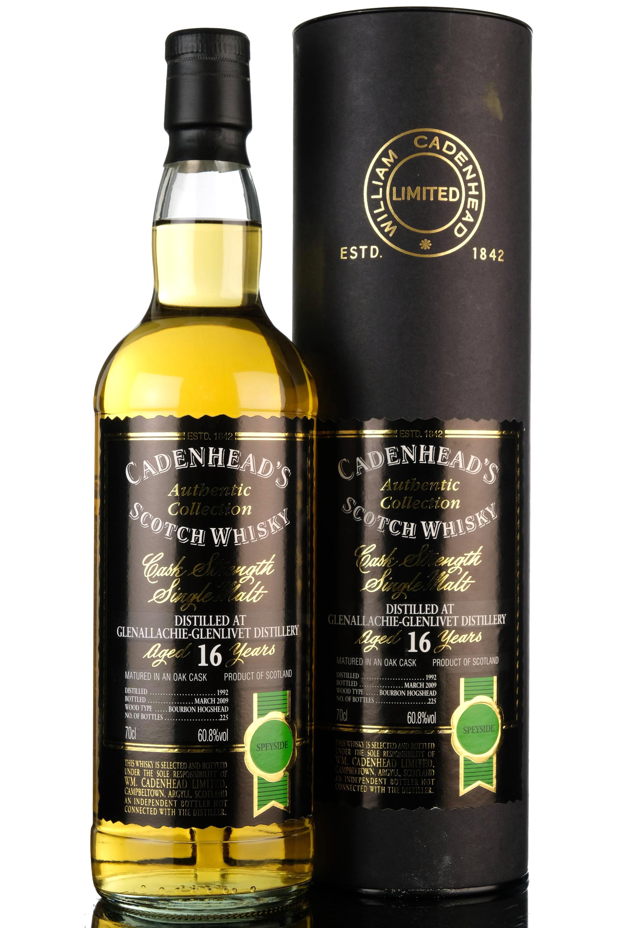 Glenallachieglenlivet 1992 - 2009 16 Cadenheads Authentic Collection