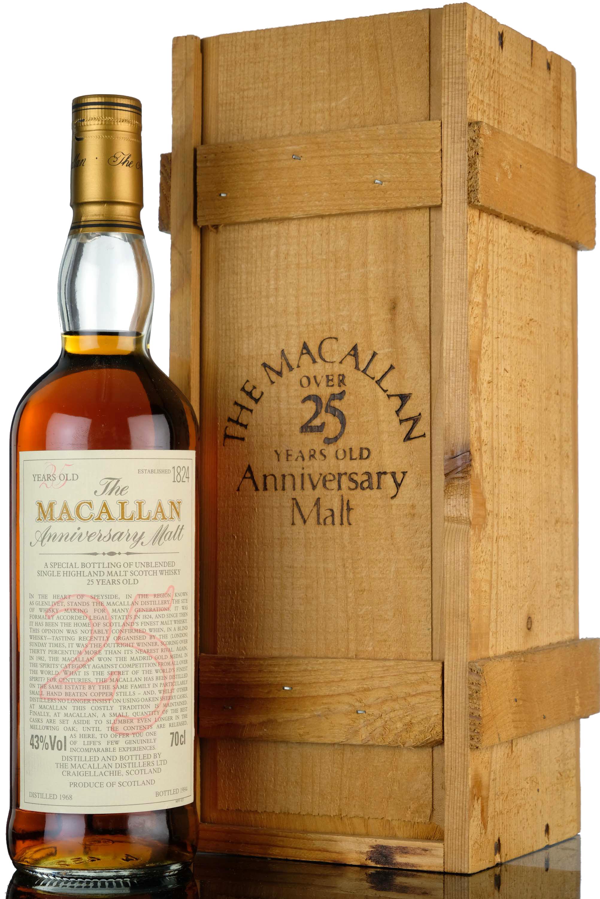 Macallan 1968-1994 - 25 Year Old Anniversary Malt