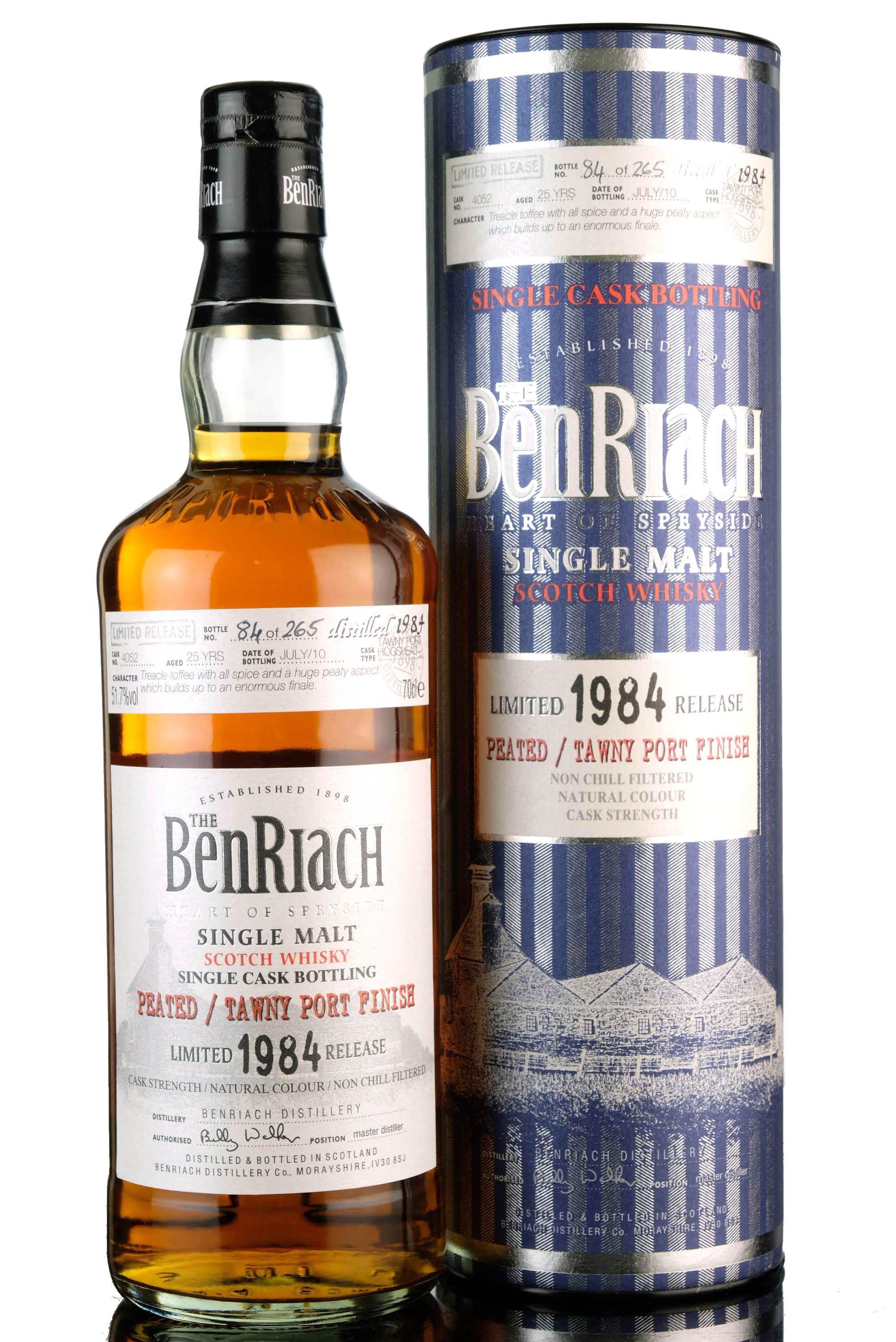 Benriach 19842010  25 Year Old  Single Cask 4052