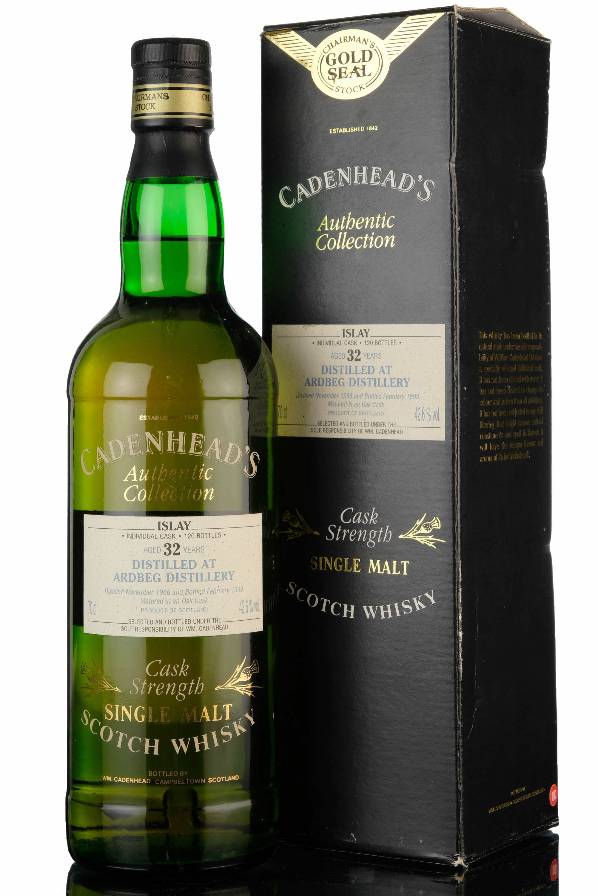 Ardbeg 1966-1999 - 32 Year Old - Cadenheads Authentic Collection