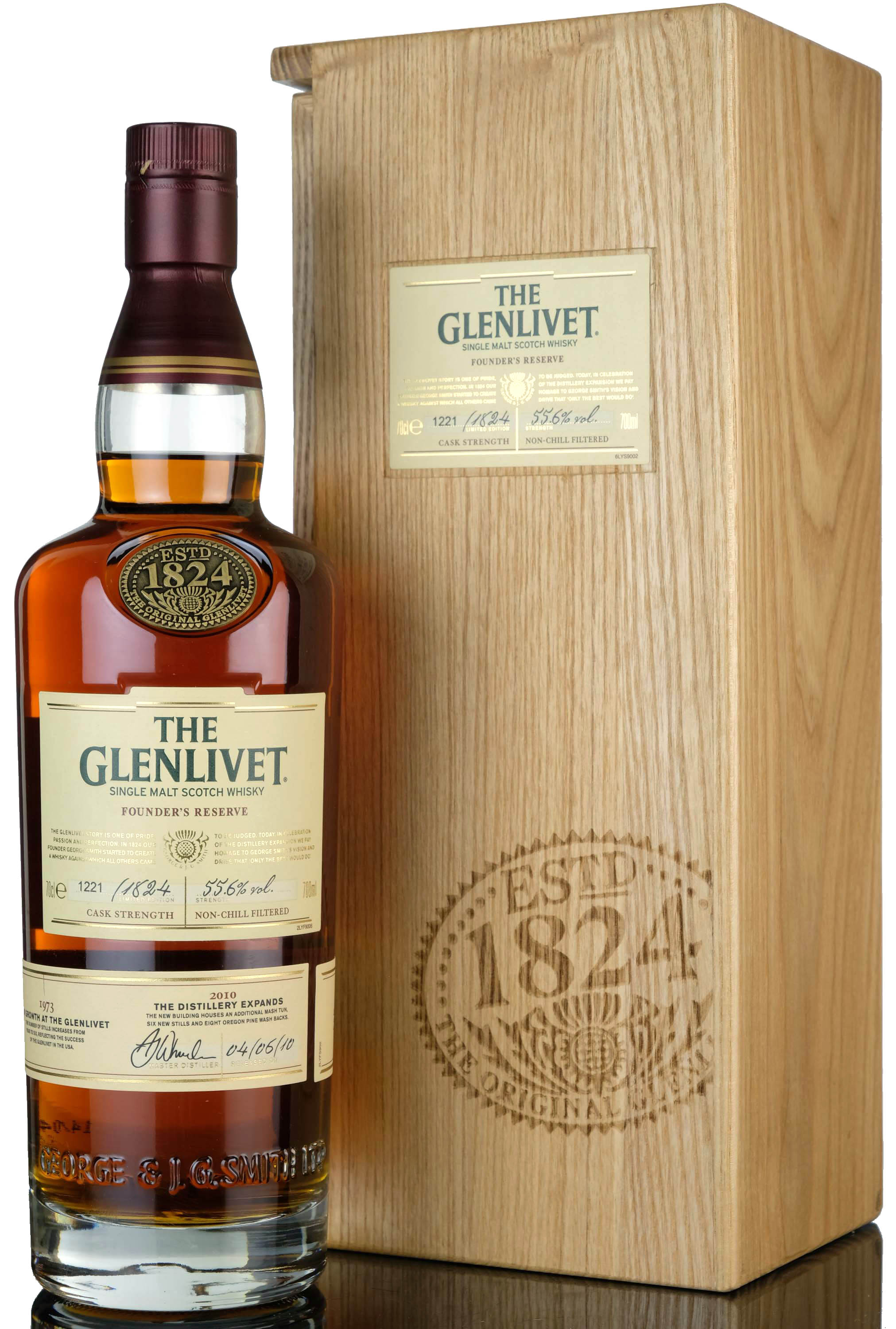GLENLIVET 21 YEAR OLD - FOUNDERS RESERVE  - 2010 Release