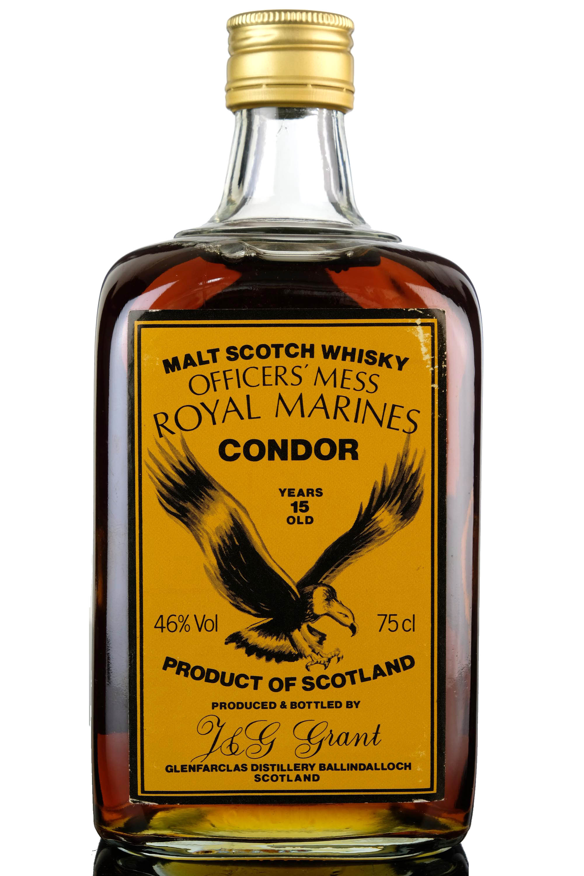 Glenfarclas 15 Year Old - Officers Mess Royal Marines Condor - 1980s