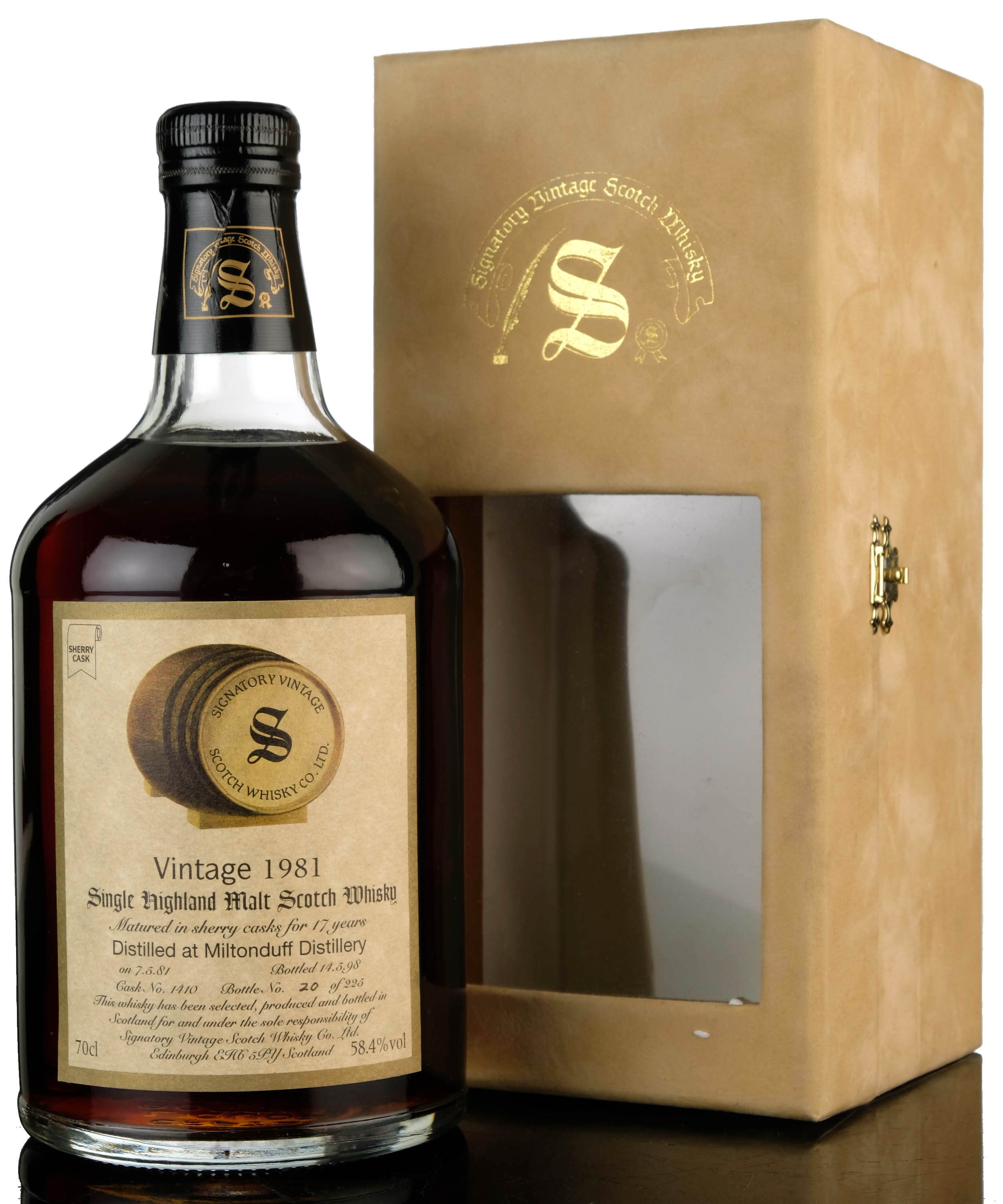 Miltonduff 1981 - 1998 17 Signatory Vintage Single Cask 1410