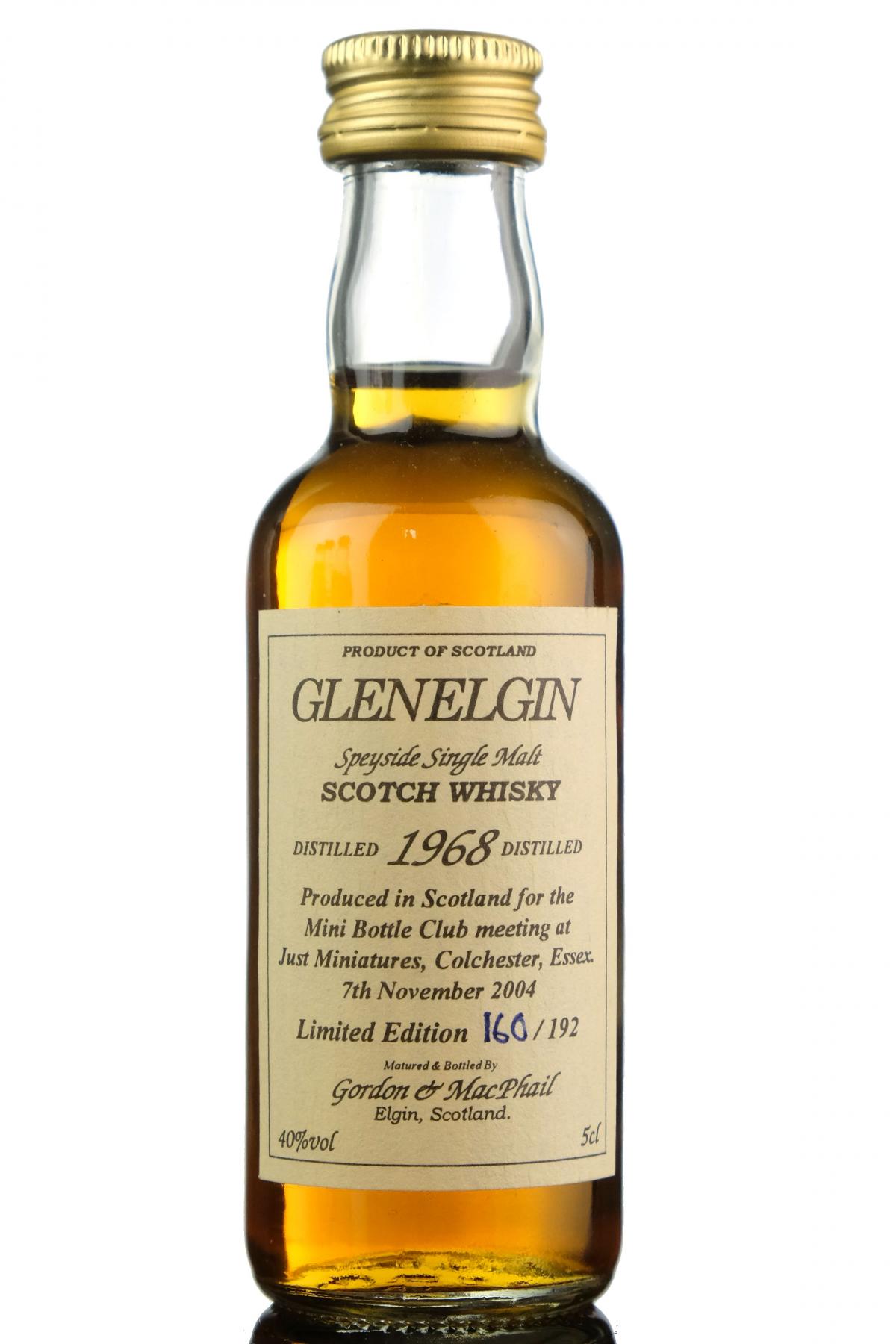 Glen Elgin 1968 - Gordon & MacPhail Miniature