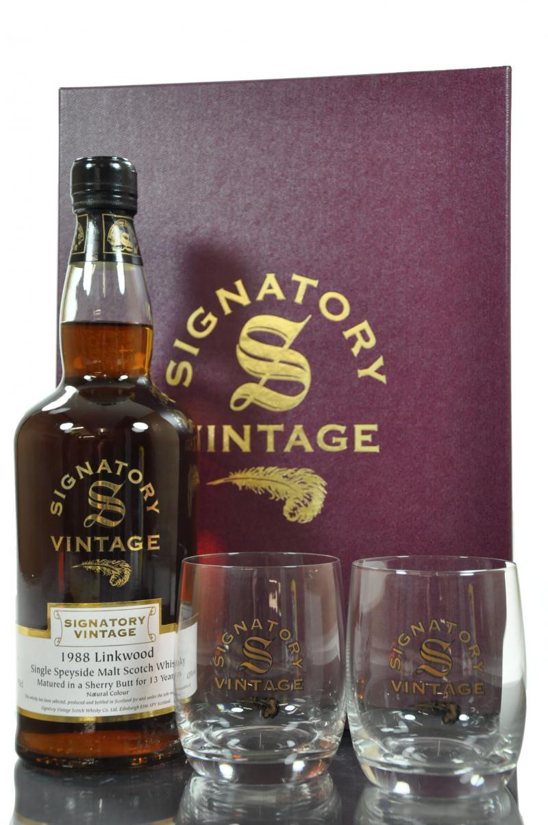 Linkwood 1988 - 13 Year Old - Signatory Vintage - Presentation Set
