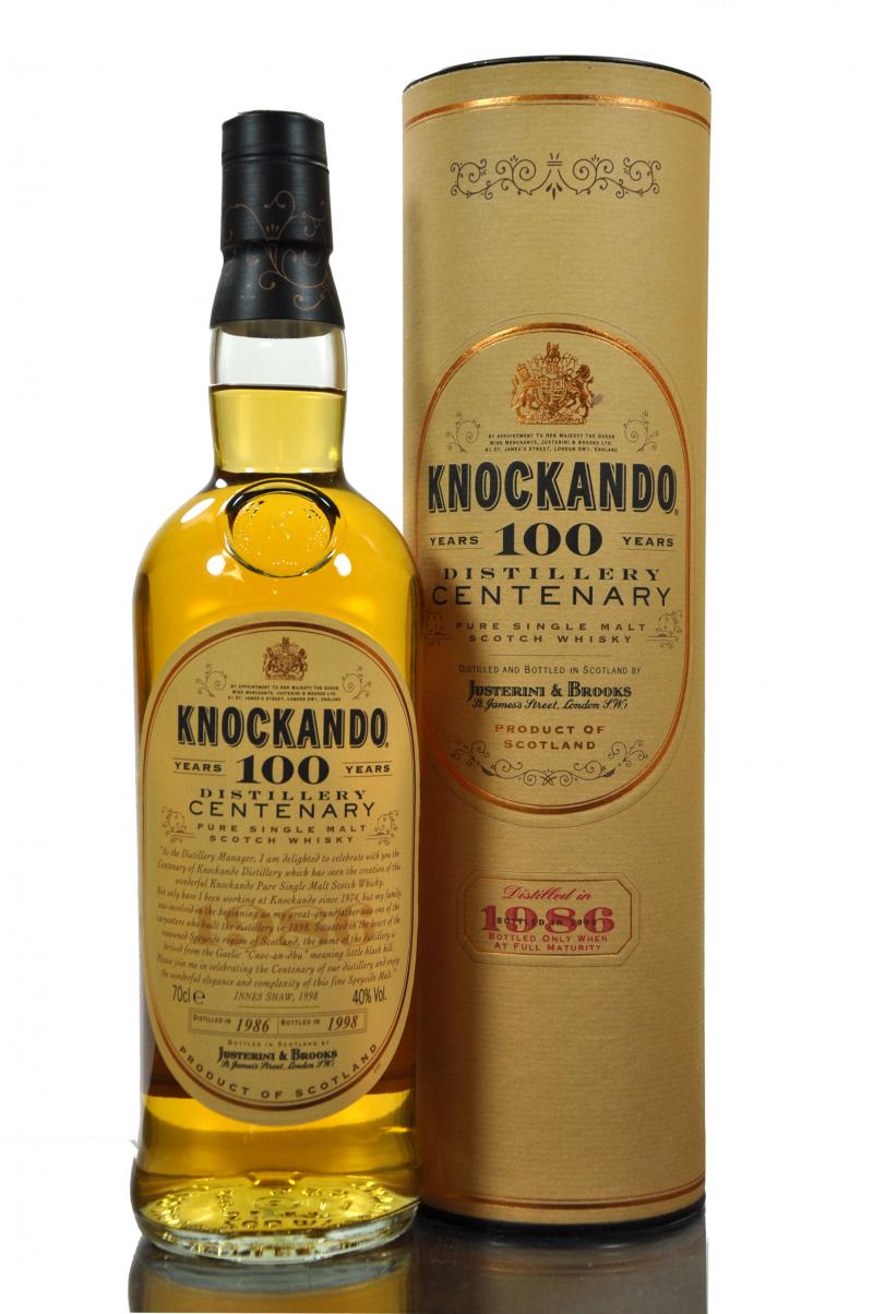 Knockando 1986 Centenary