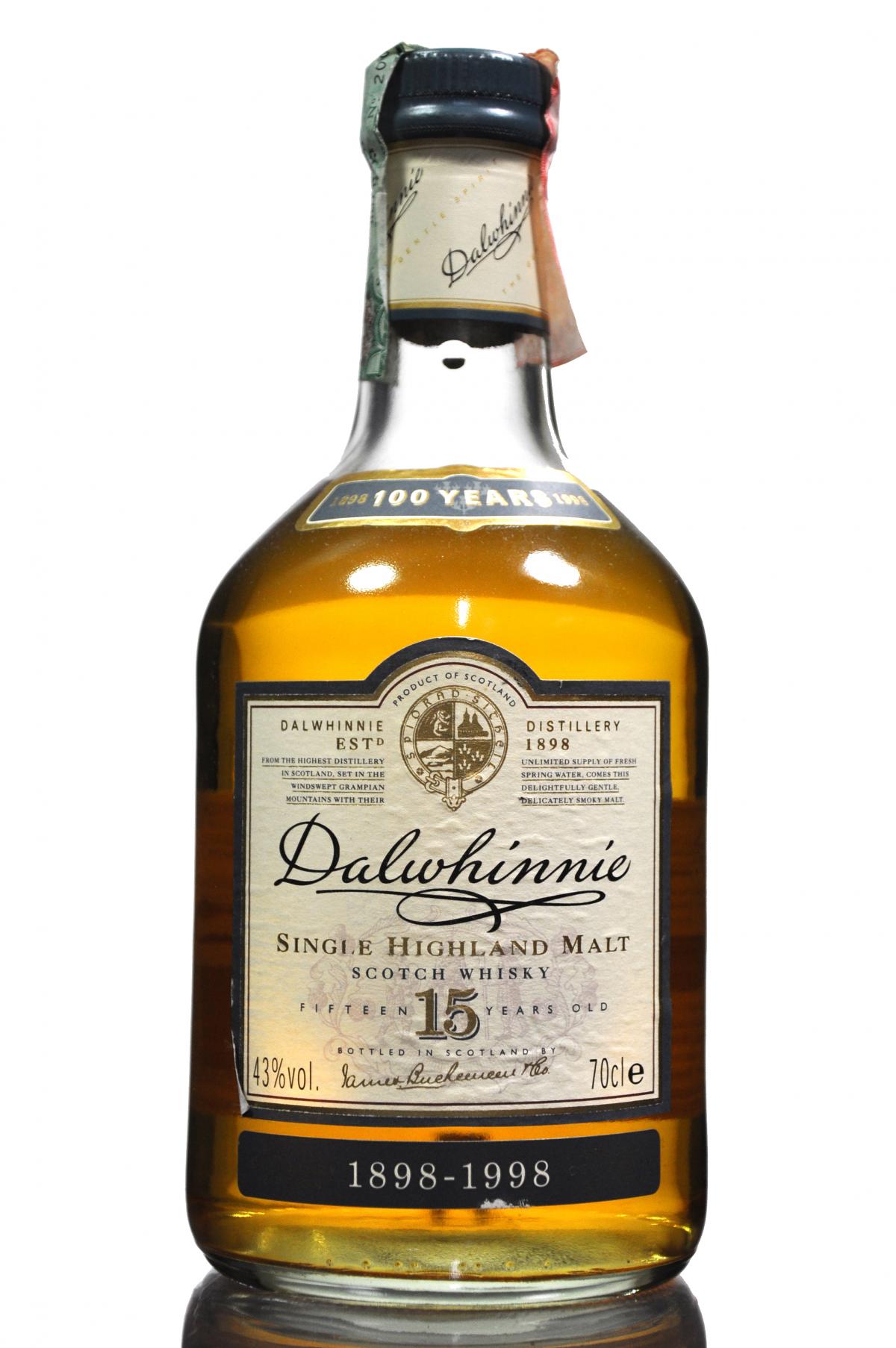 Dalwhinnie 15 Year Old - Centenary 1898-1998