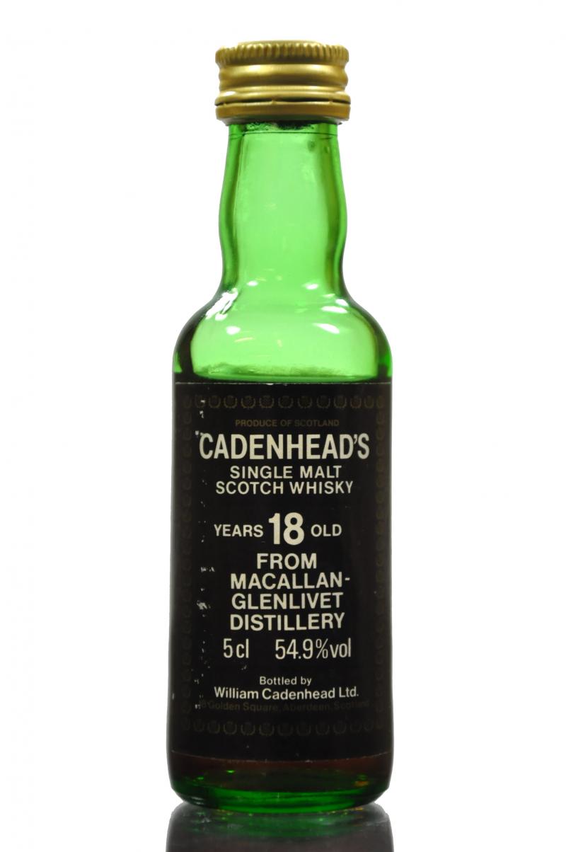 Macallan-Glenlivet 18 Year Old - Cadenheads Miniature