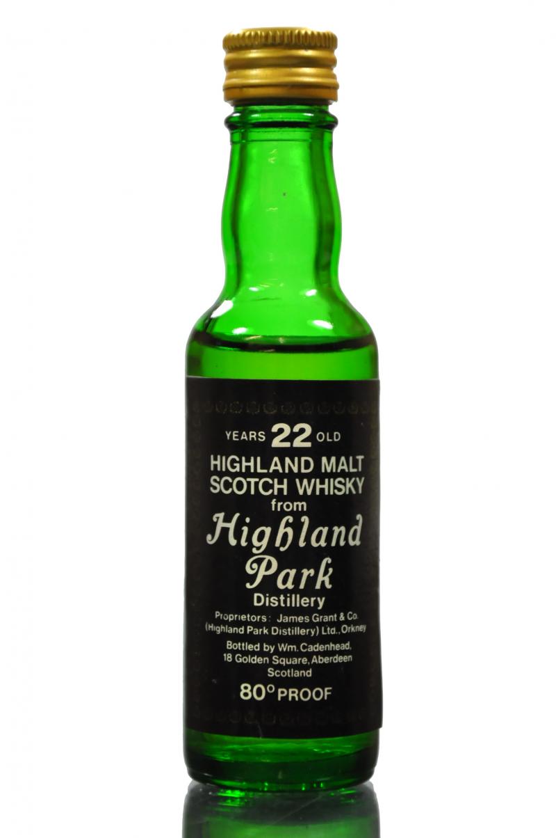 Highland Park 22 Year Old - Cadenhead\'s Miniature