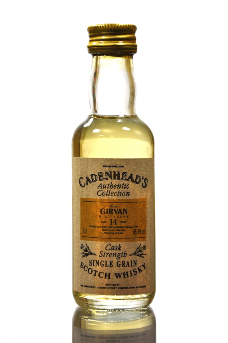Girvan 1979 - 14 Year Old - Cadenhead\'s Miniature