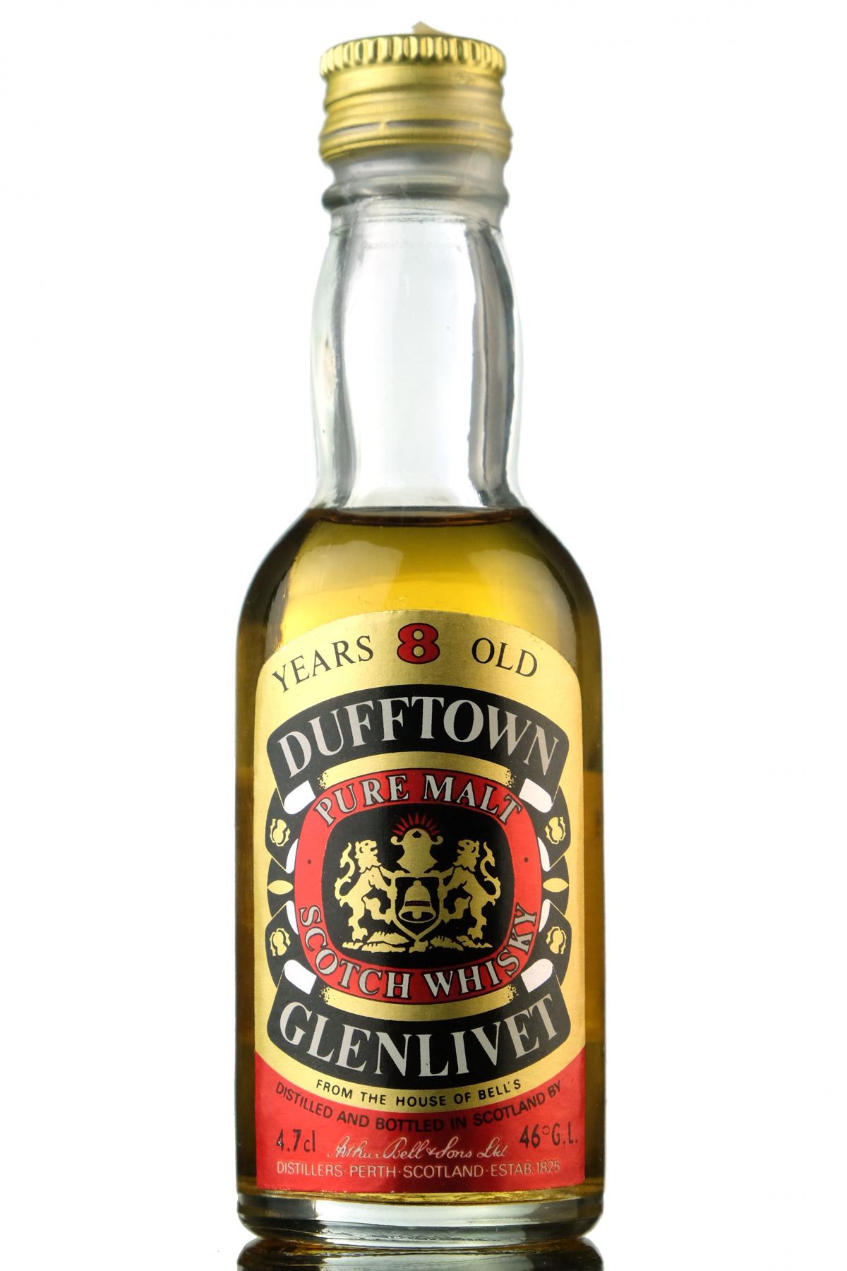 Dufftown-Glenlivet 8 Year Old Miniature