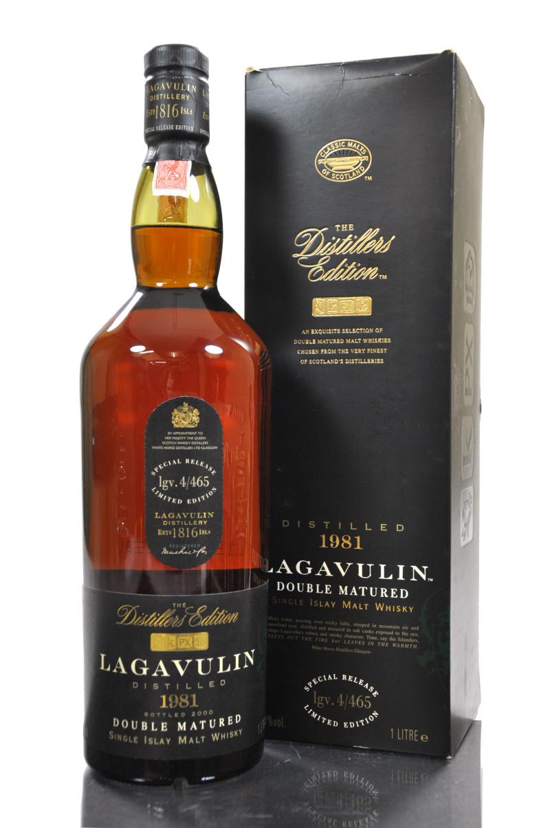 Lagavulin 1981 - Distillers Edition 2000 - 1 Litre