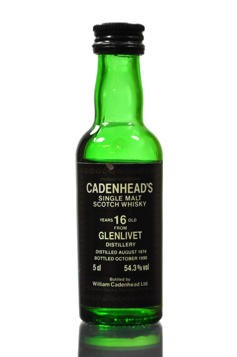 Glenlivet 1974 - 16 Year Old - Cadenhead Miniature