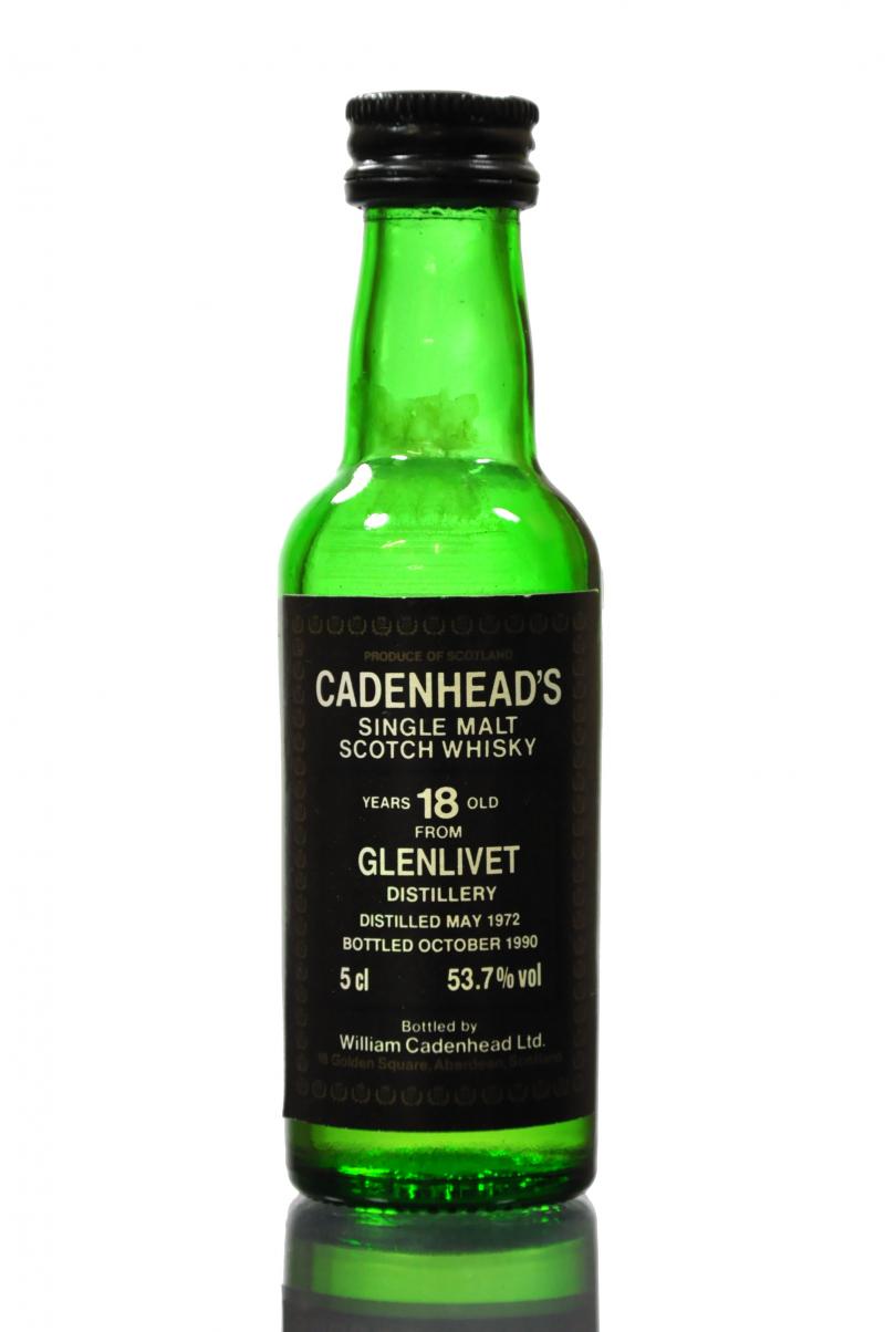 Glenlivet 1972 - 18 Year Old - Cadenhead Miniature