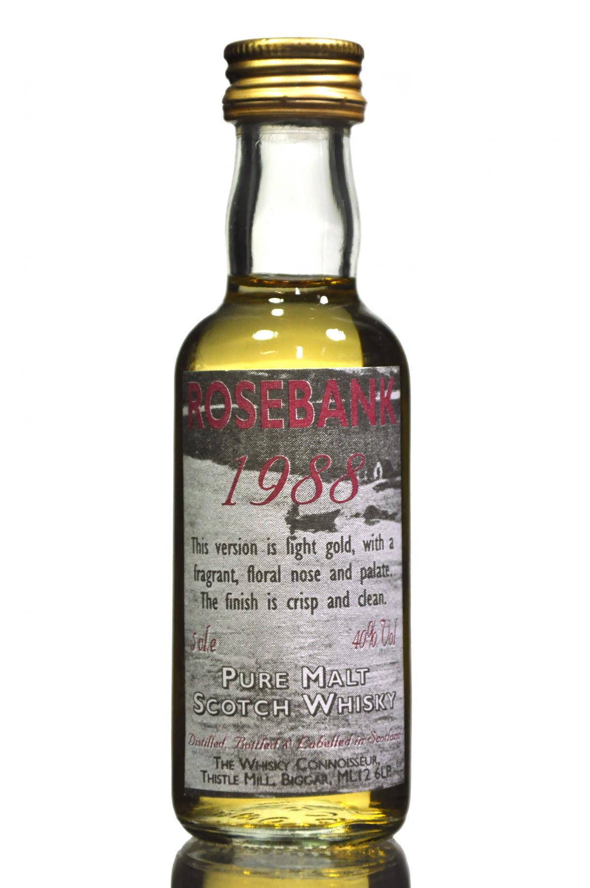 Rosebank 1988 - The Whisky Connoisseur Miniature