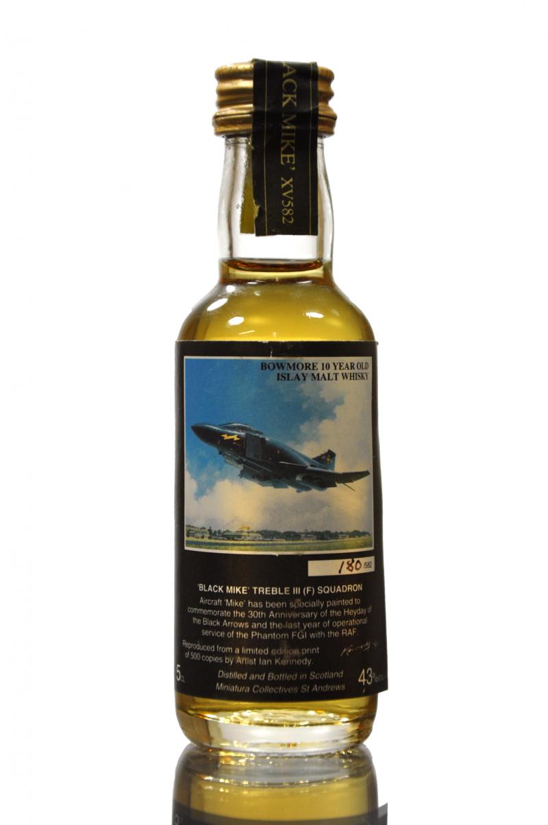 Bowmore 10 Year Old - \'Black Mike\' Treble Squadron