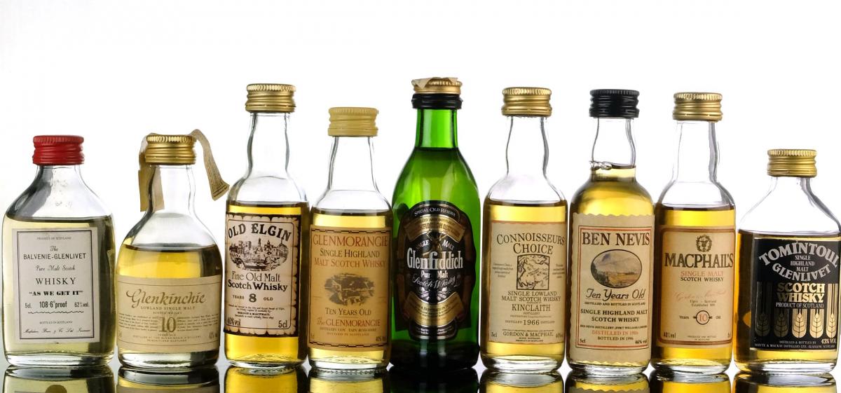 9 x Malt Miniatures