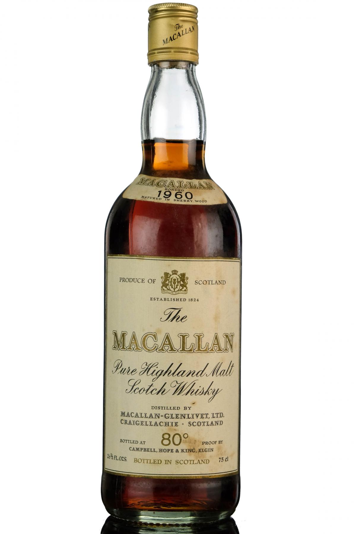 Macallan 1960 - Campbell Hope & King - 1970s