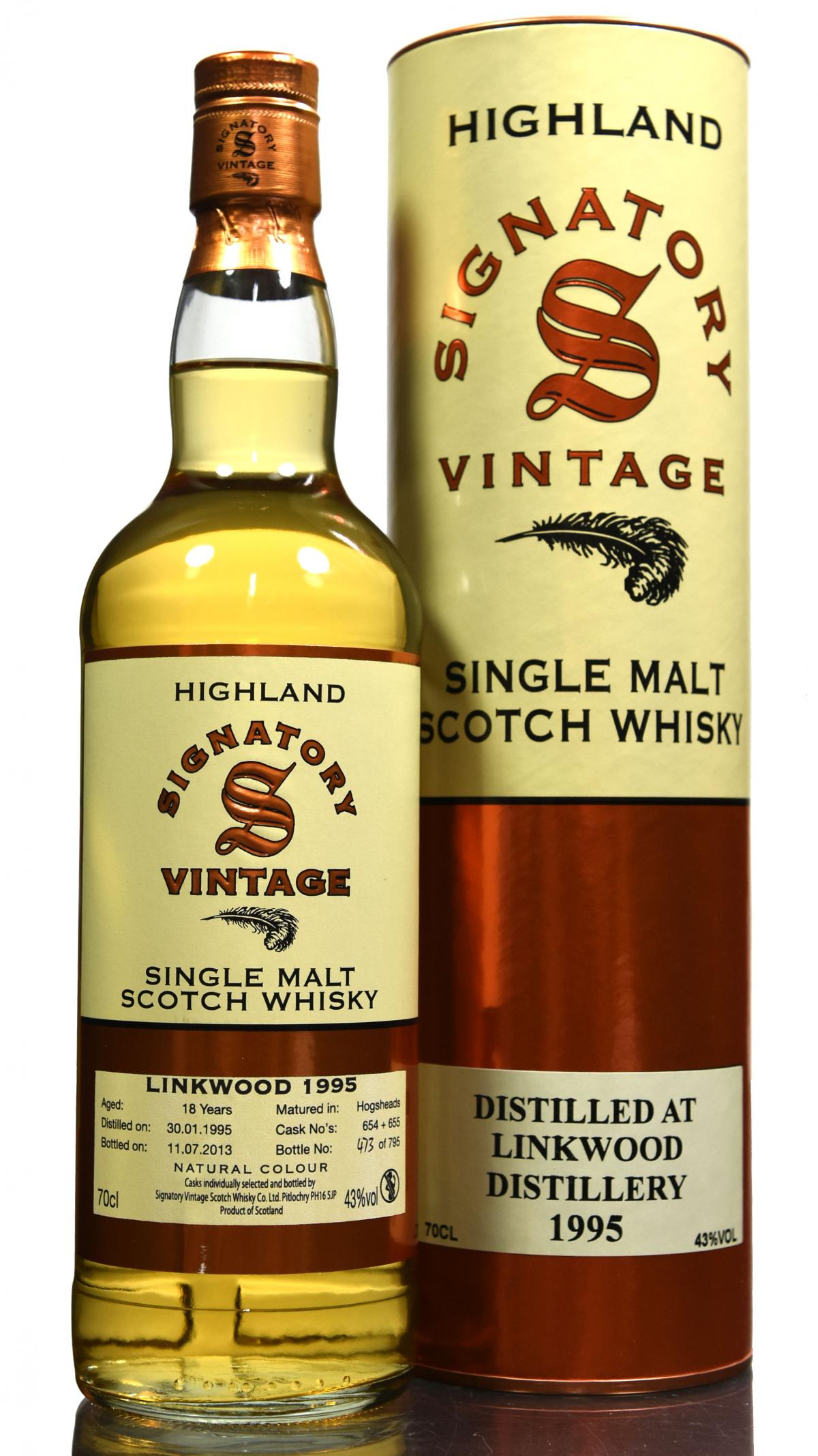 Linkwood 1995-2013 - 18 Year Old - Signatory Vintage