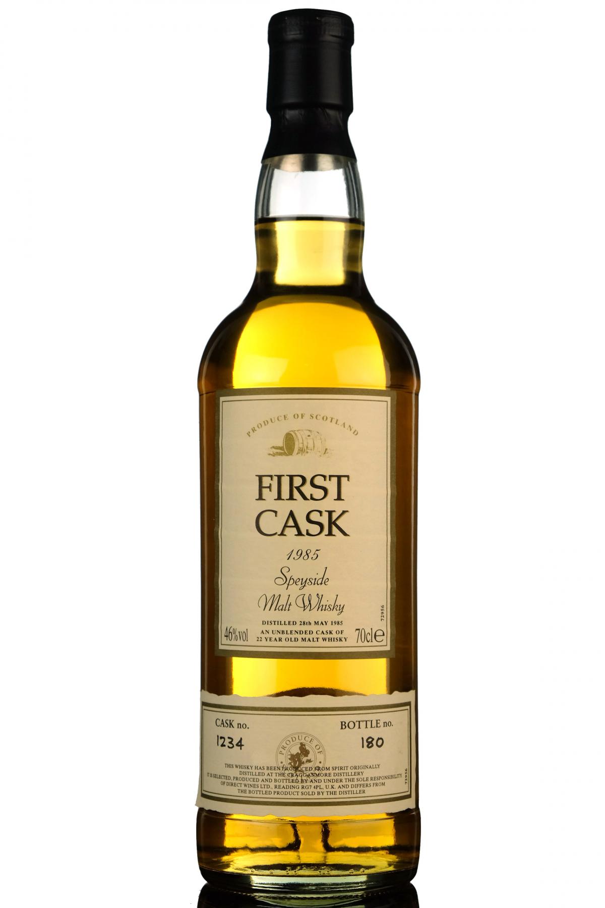 Cragganmore 1985 22 First Cask Single Cask 1234