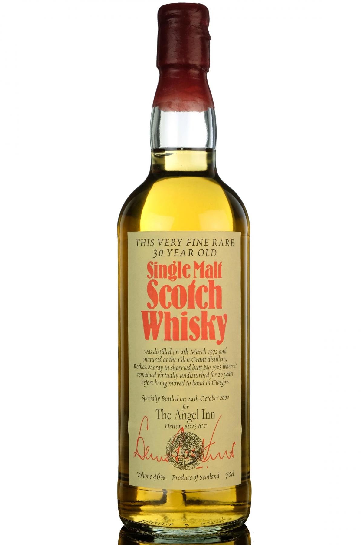 Glen Grant 1972-2002 - 30 Year Old - Cask 1965