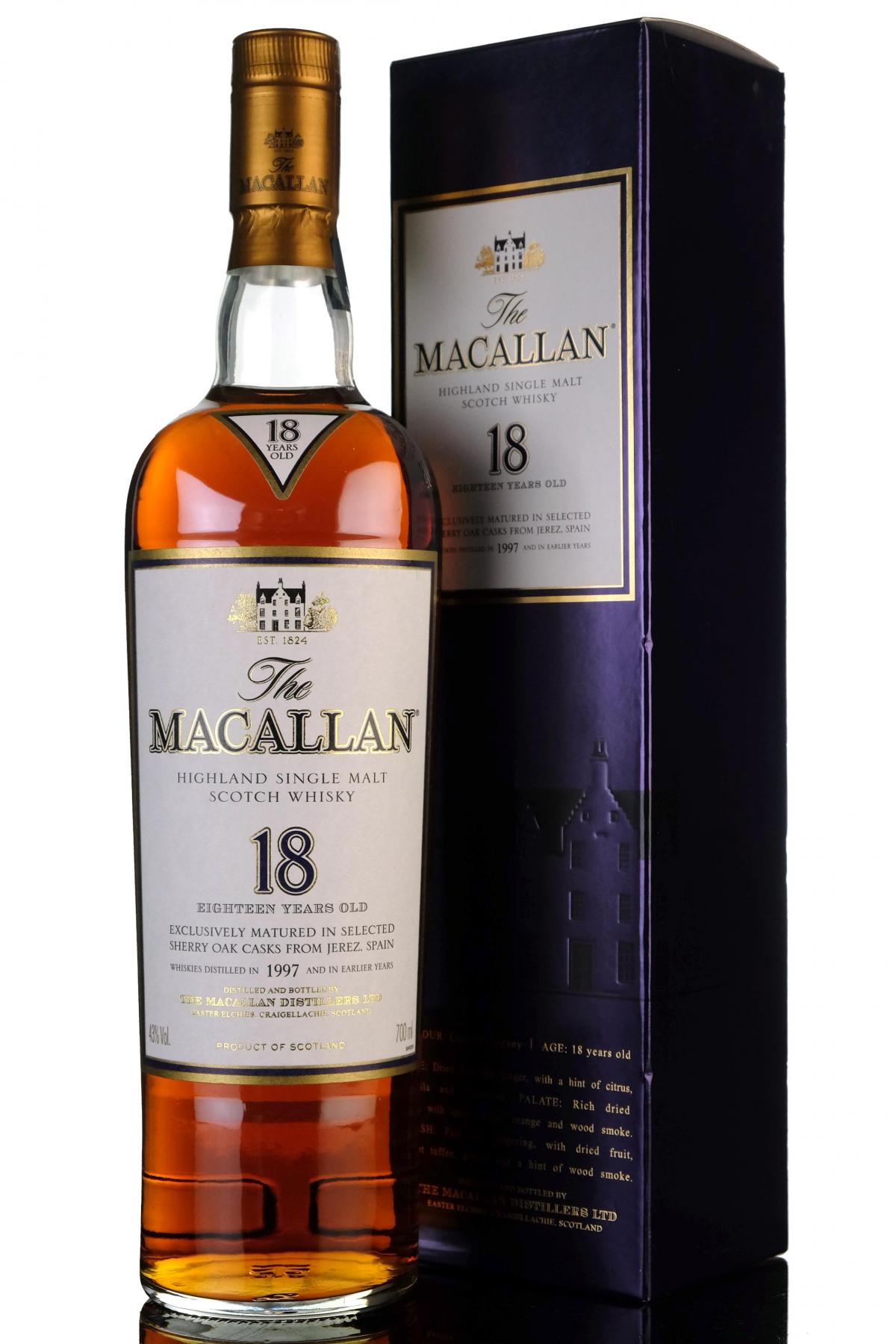 Macallan 1997 - 18 Year Old - Sherry Cask