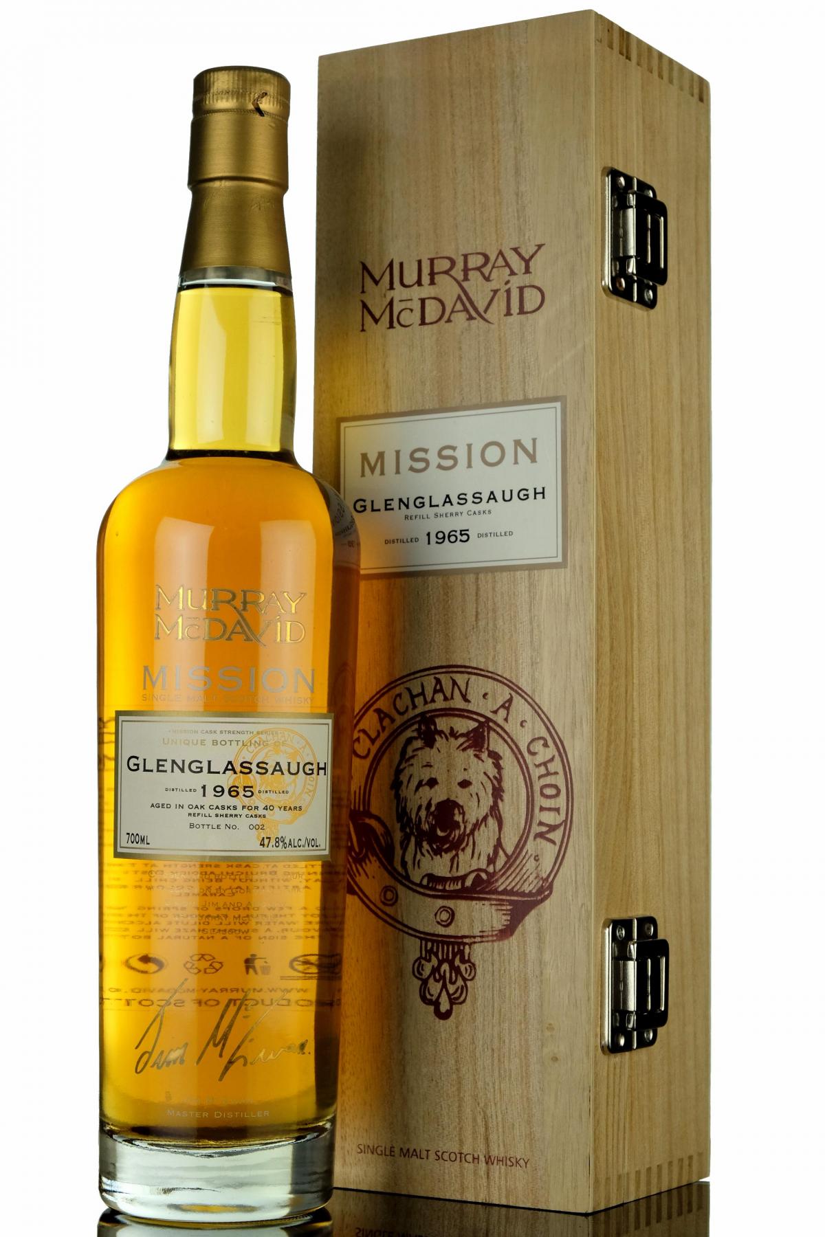 Glenglassaugh 1965 - 40 Year Old - Murray McDavid - Mission