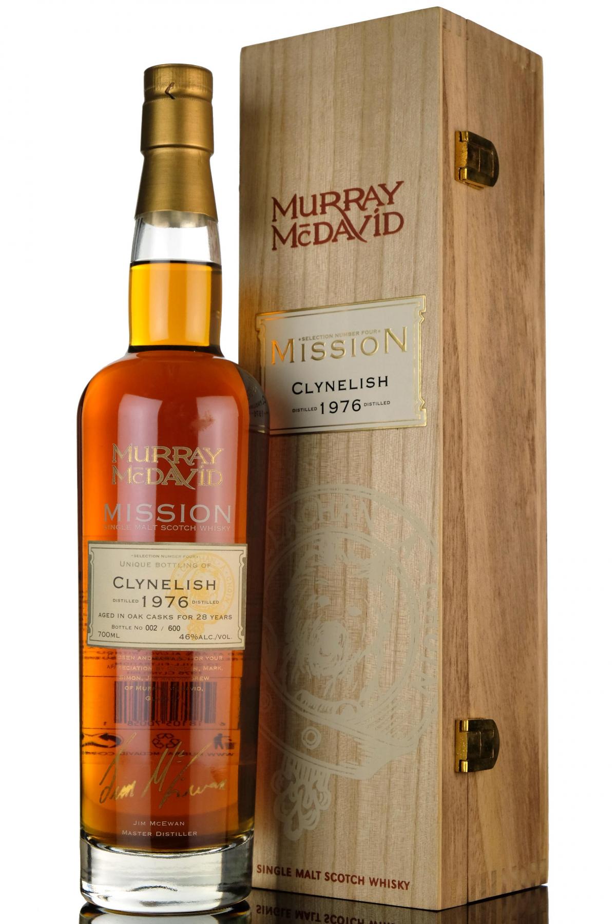 Clynelish 1976  28 Year Old  Murray McDavid Mission