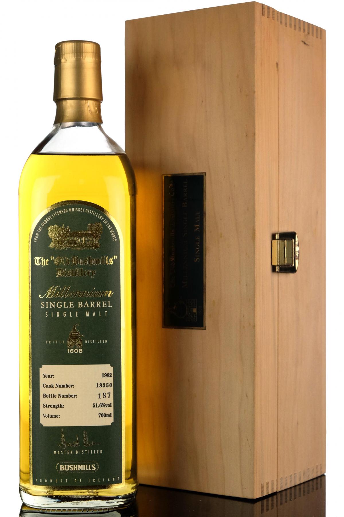 Bushmills 1982 Millennium Irish Whiskey Single Cask 18350
