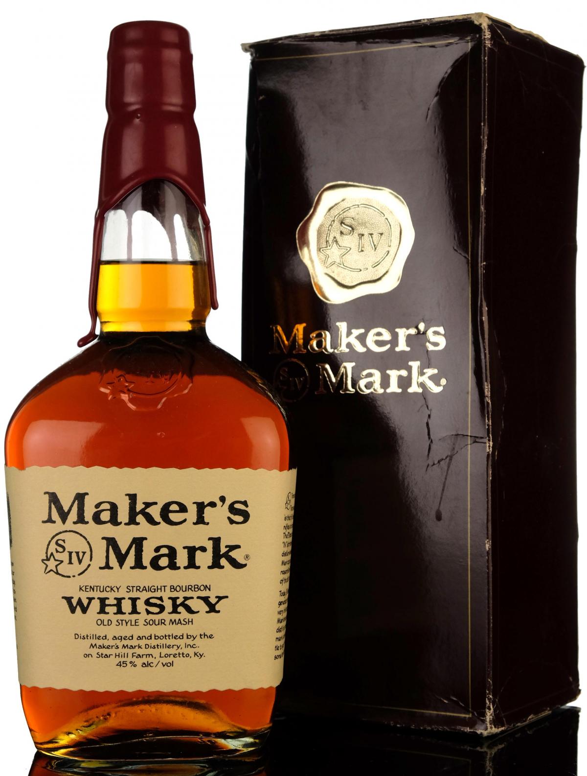 Makers Mark Kentucky Straight Bourbon Whiskey - 1 Litre