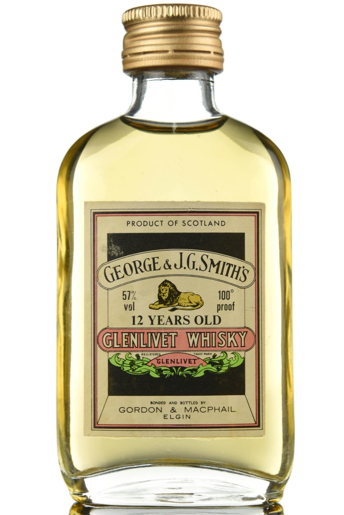 Glenlivet 12 Year Old Gordon & MacPhail Miniature