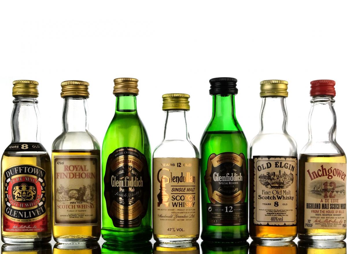 7 x Malt Miniatures
