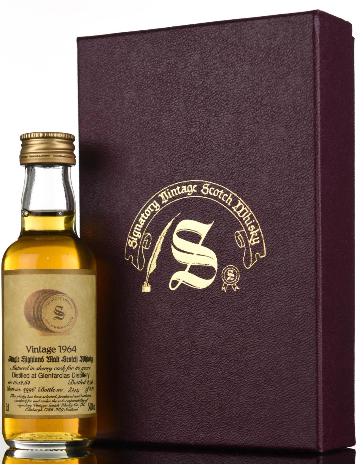 Glenfarclas 1964-1995 - 30 Year Old - Signatory Vintage Miniature