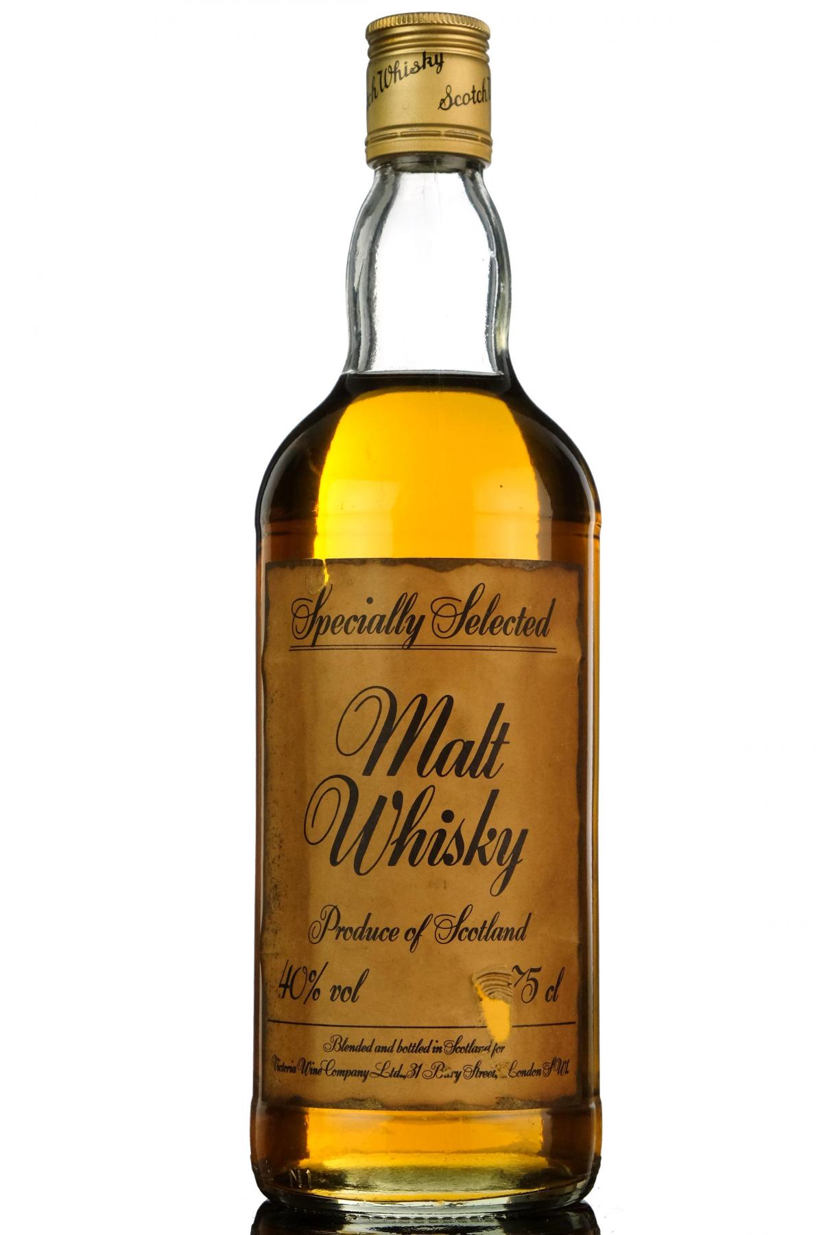 Specially Selected Malt Whisky - 1980s