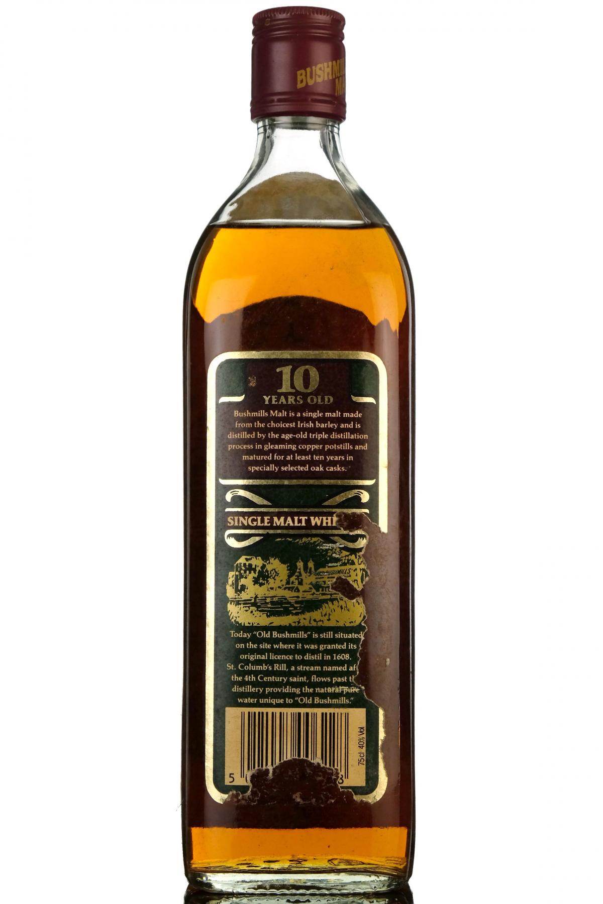 Bushmills 10 Year Old - Irish Whiskey - 1980s
