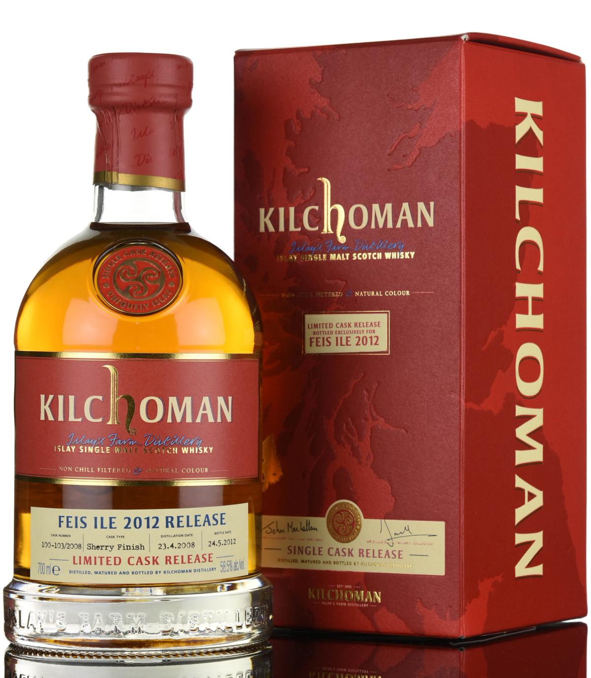 Kilchoman 2008 Festival 2012 Sherry Finish Cask 10010308