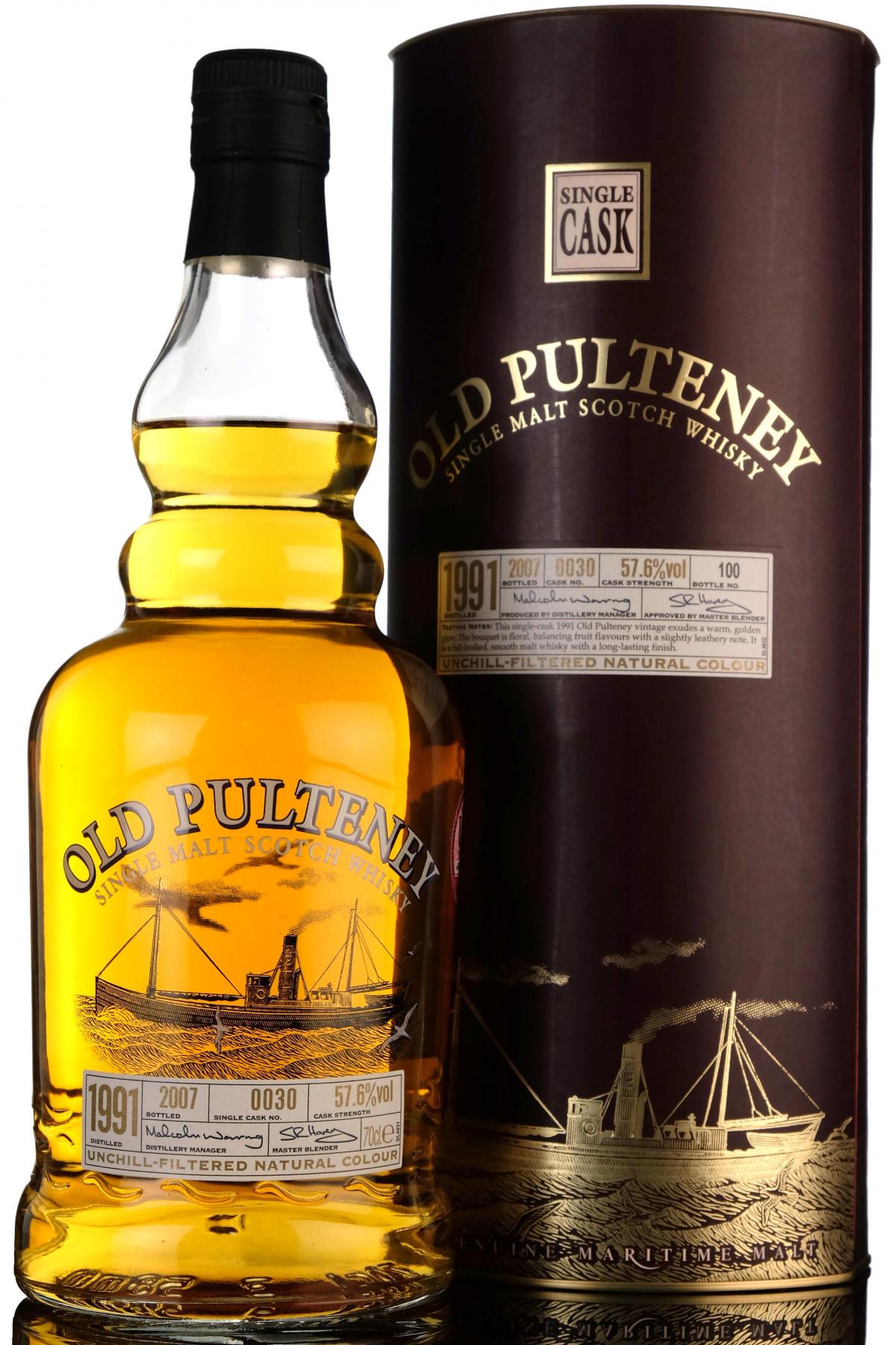 Old Pulteney 19912007  Single Cask 0030