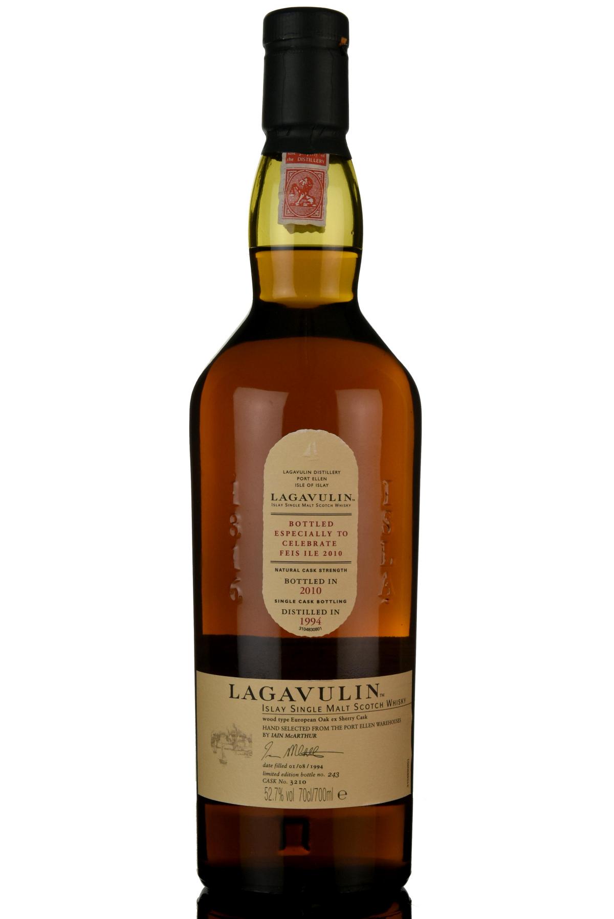 Lagavulin 1994 - Festival 2010 - Single Cask 3210