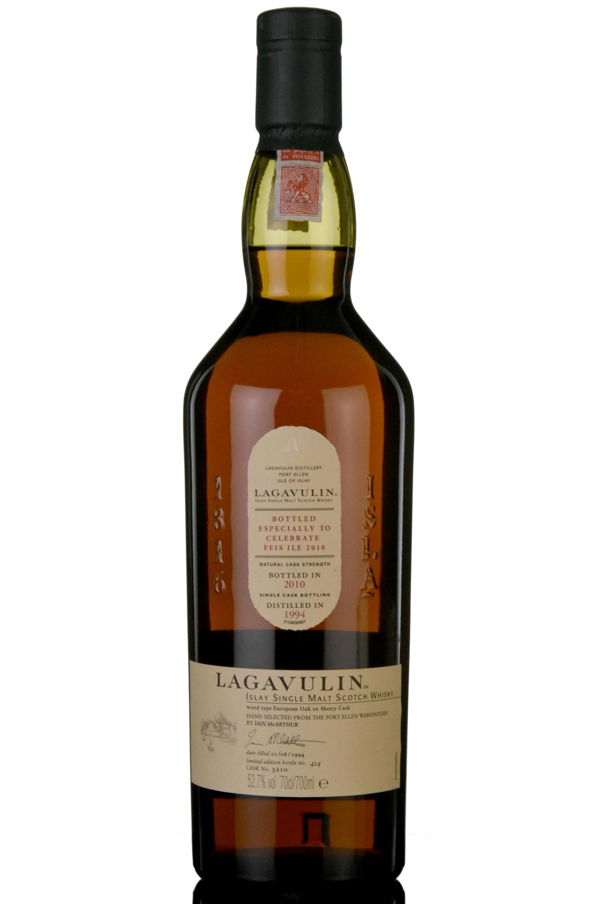 Lagavulin 1994 - Festival 2010 - Single Cask 3210