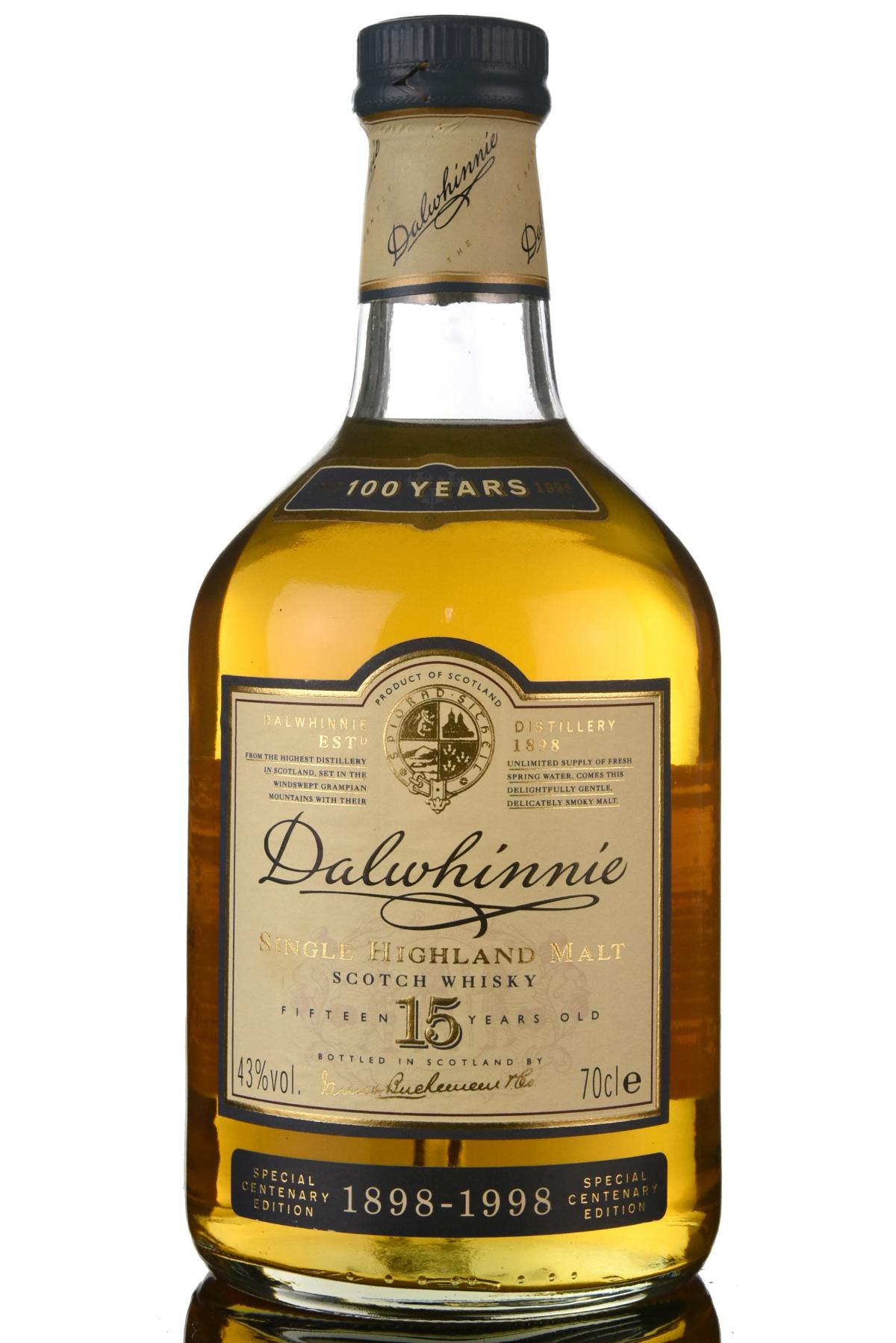 Dalwhinnie 15 Year Old - Early 2000s