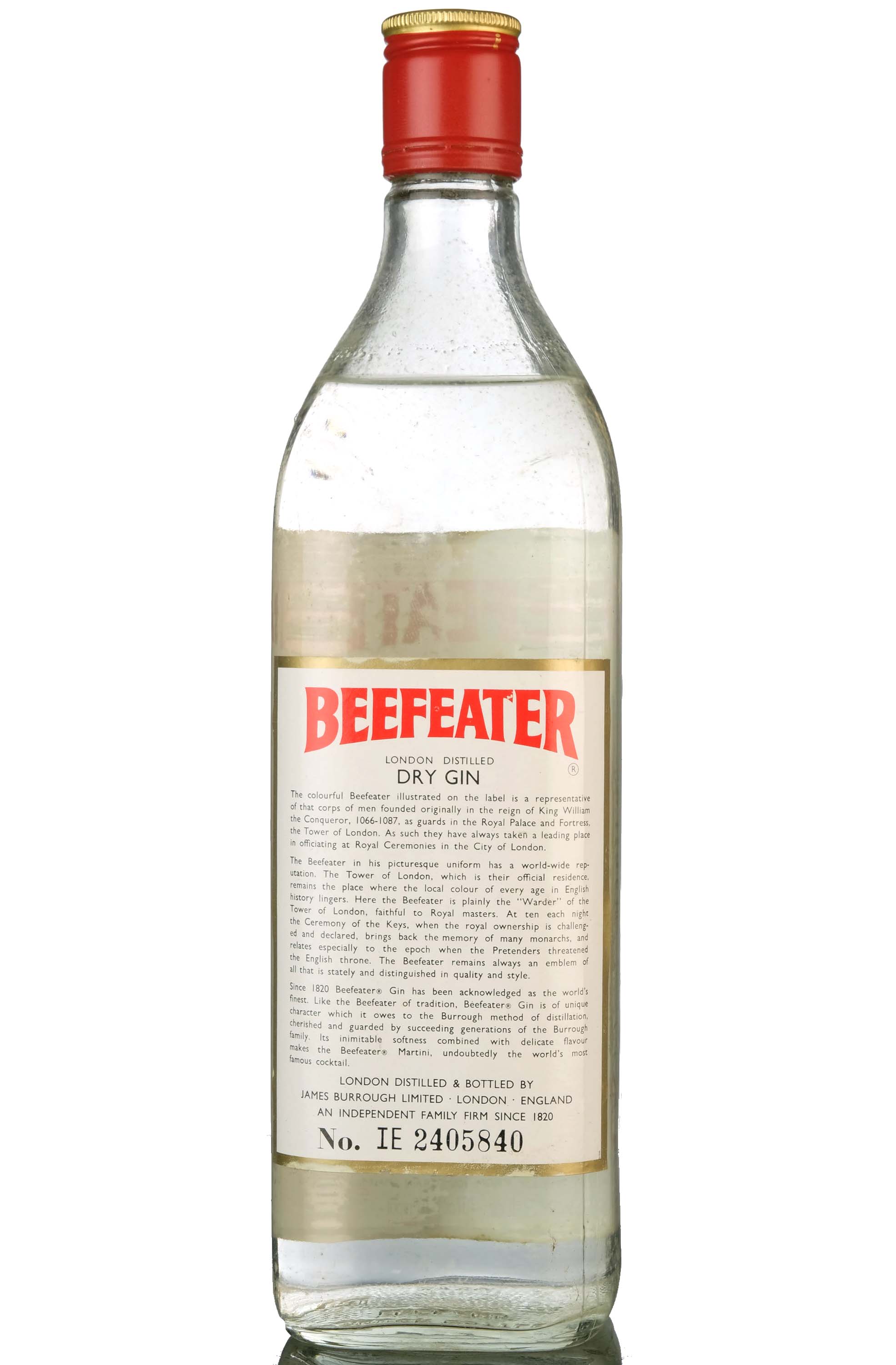 Beefeater Dry Gin - 1970s