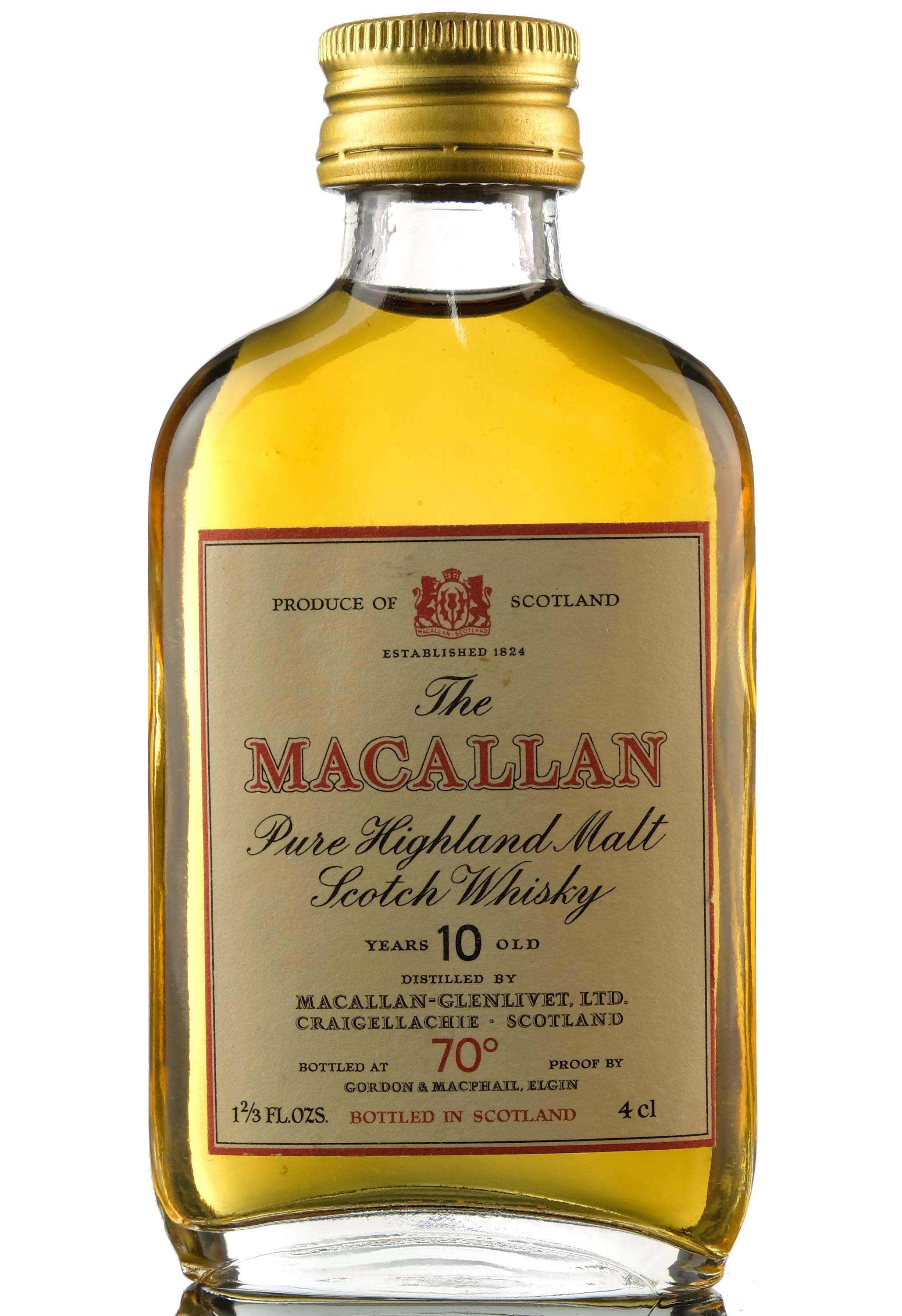 Macallan 10 Year Old - 70 Proof Miniature