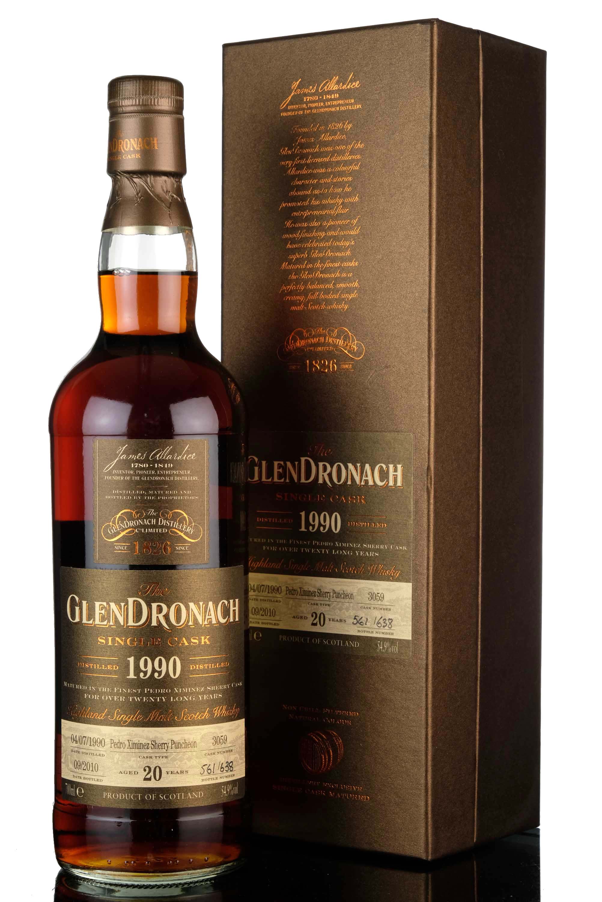 Glendronach 1990 - 2010 20 Single Cask 3059 Batch 3