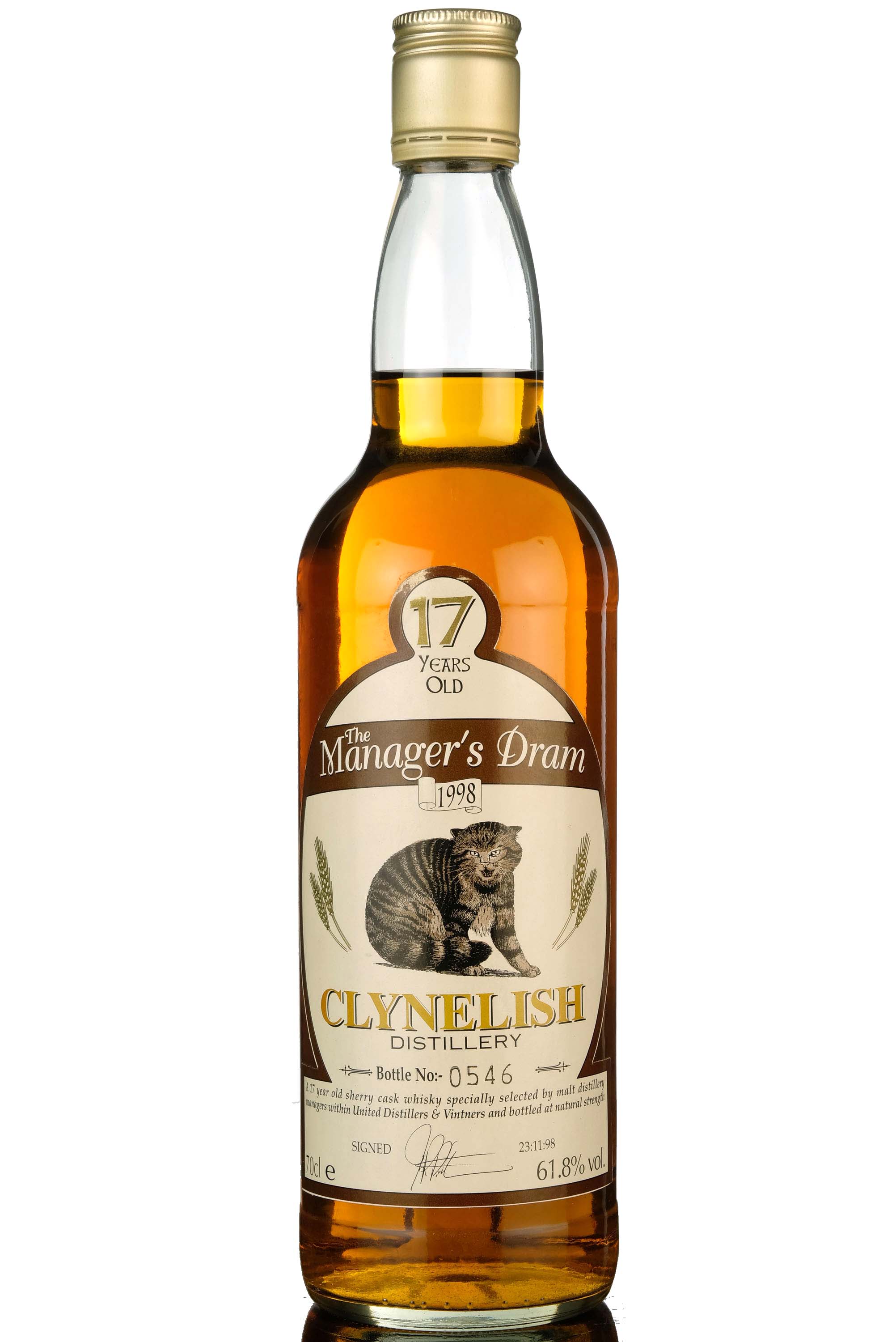 Clynelish 17 Year Old - Managers Dram 1998