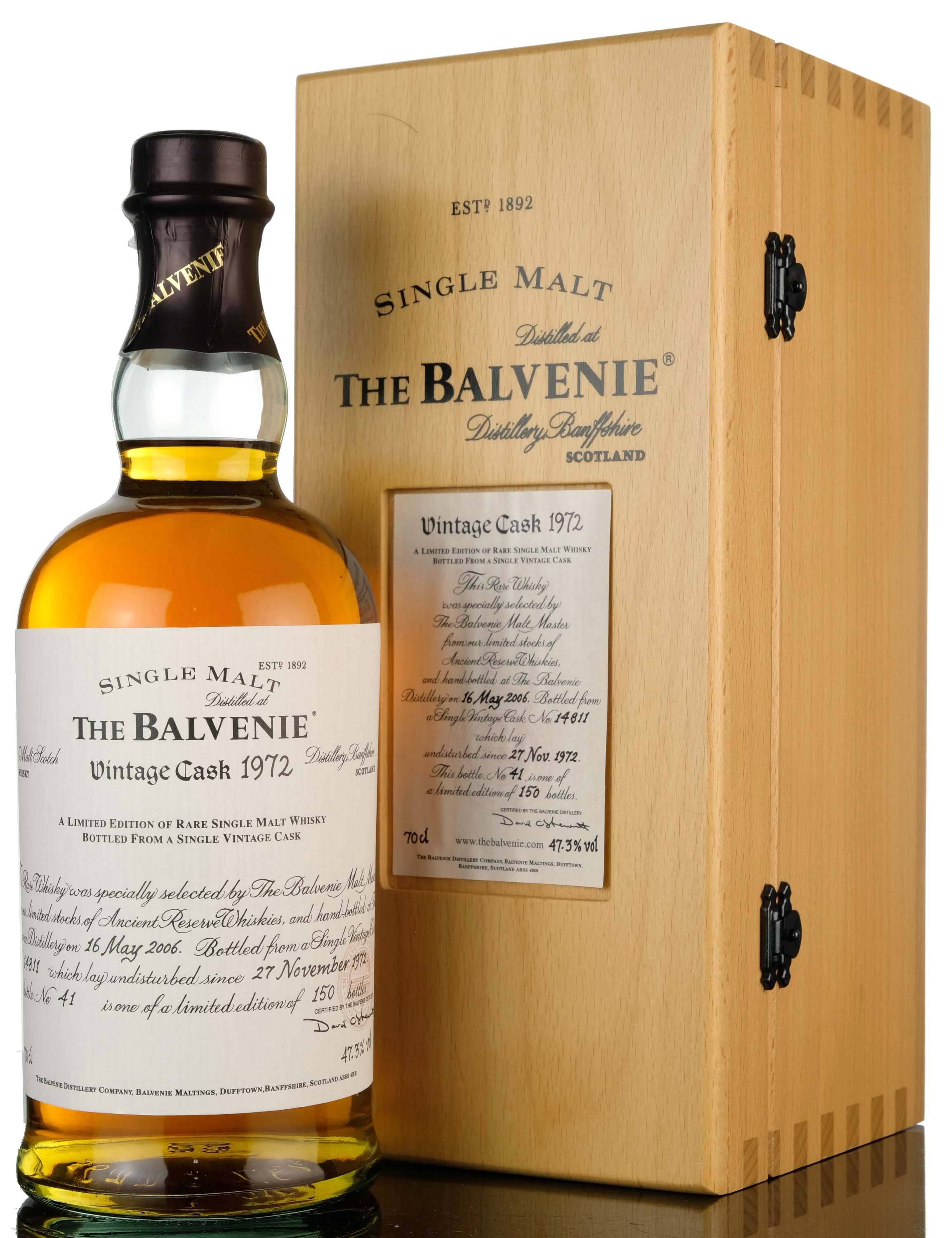 Balvenie 1972-2006 - 33 Year Old - Single Cask 14811