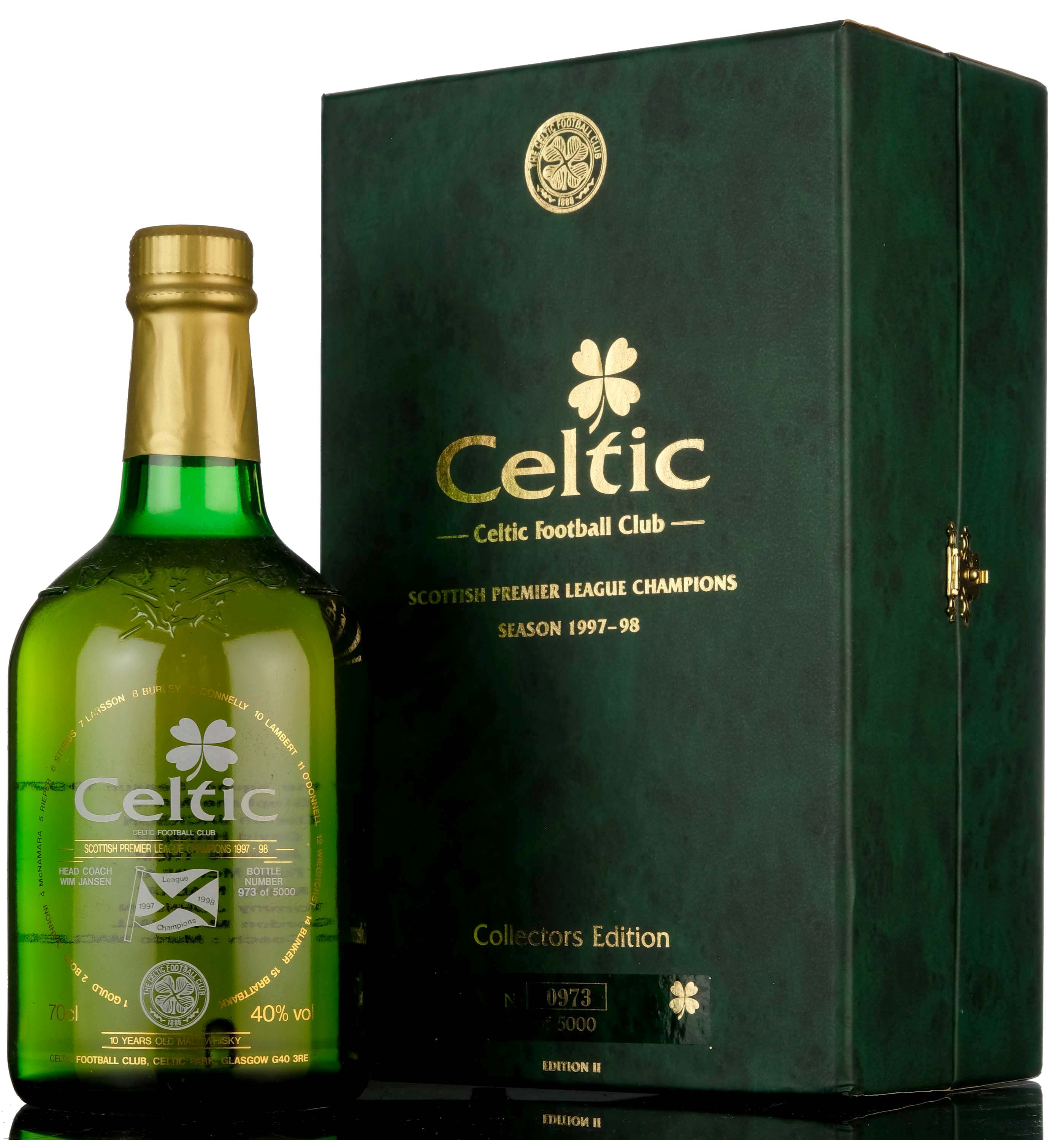 Celtic Football Club Scottish Premier League Winners Season 1997-1998