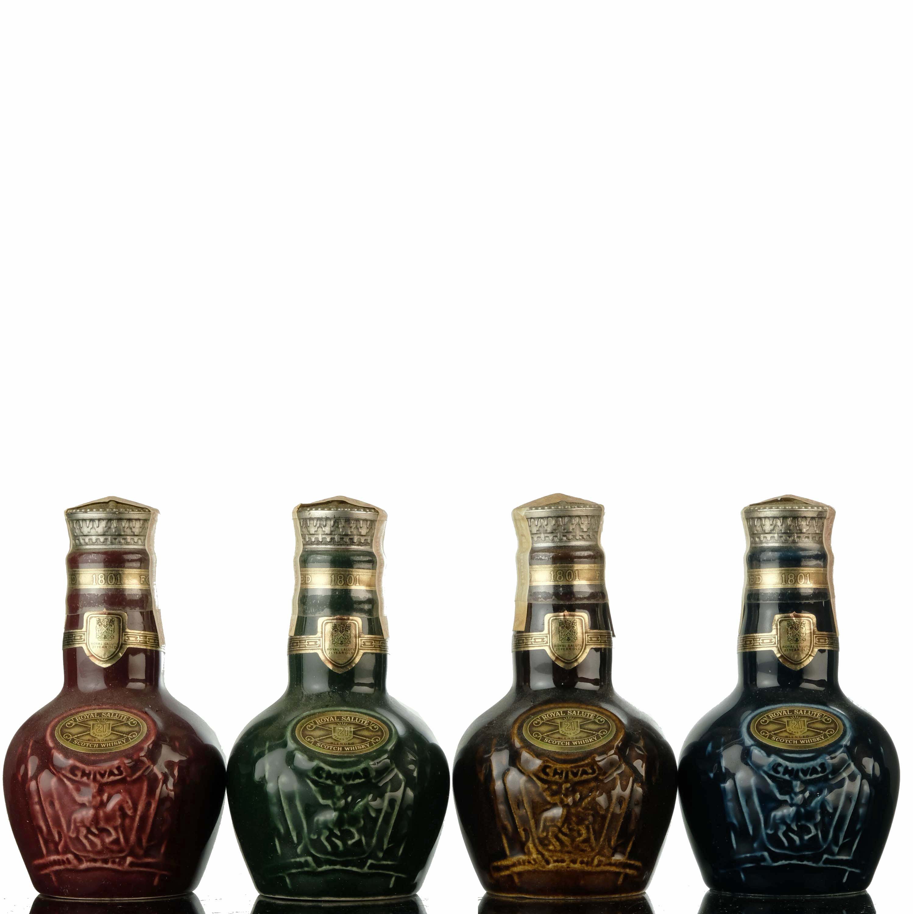 4 x Royal Salute 21 Year Old - Miniatures