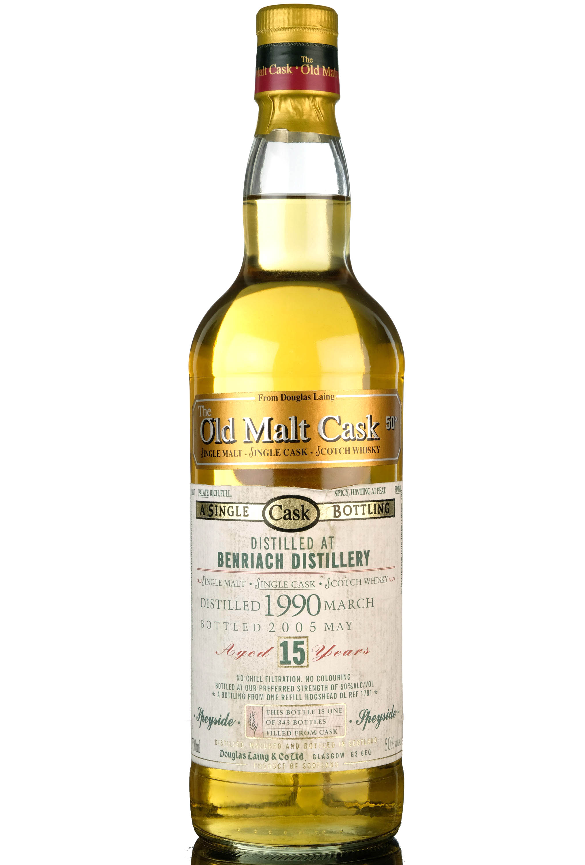 Benriach 1990 - 2005 15 Douglas Laing Old Malt Cask