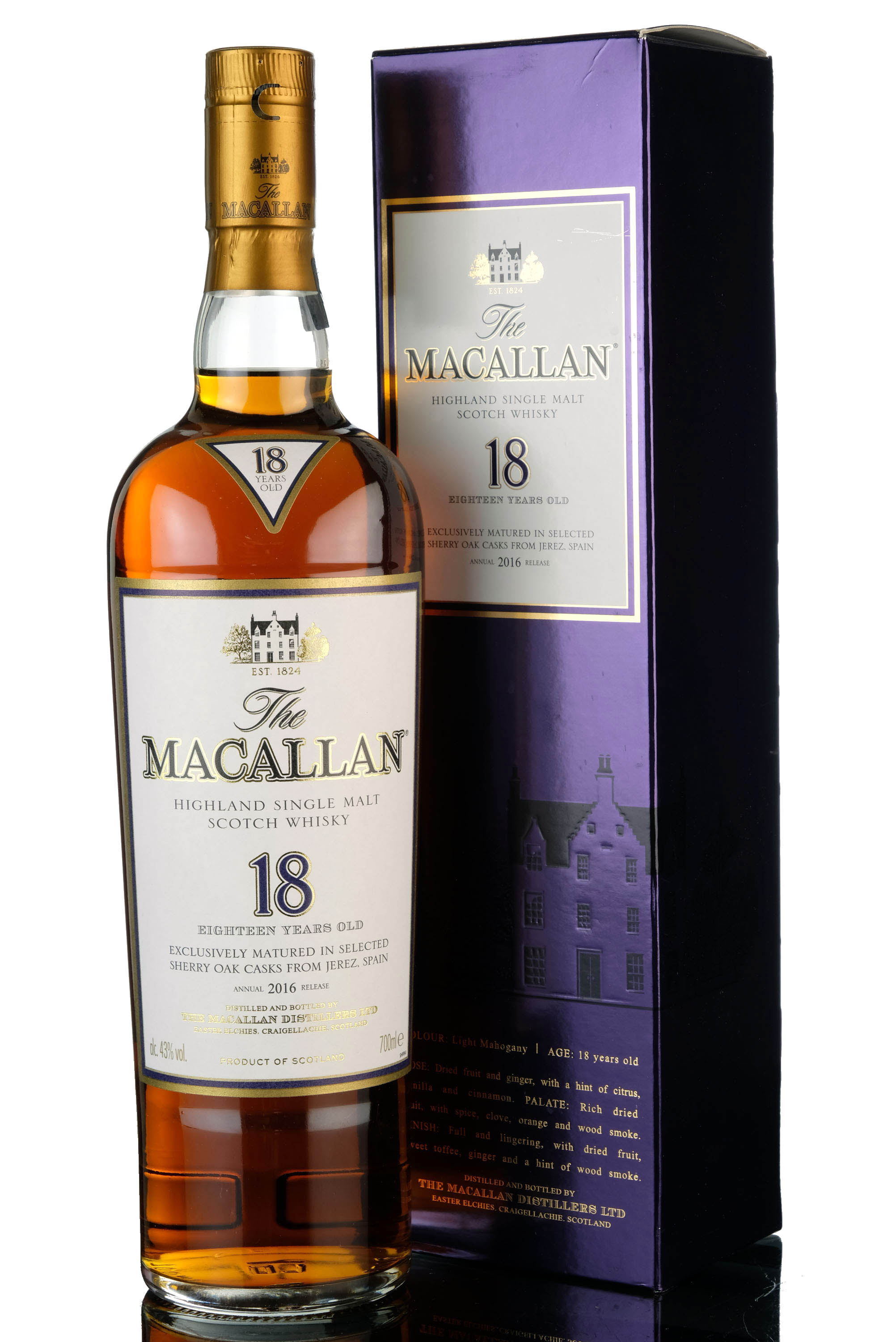 Macallan 18 Year Old - Sherry Cask - 2016 Release
