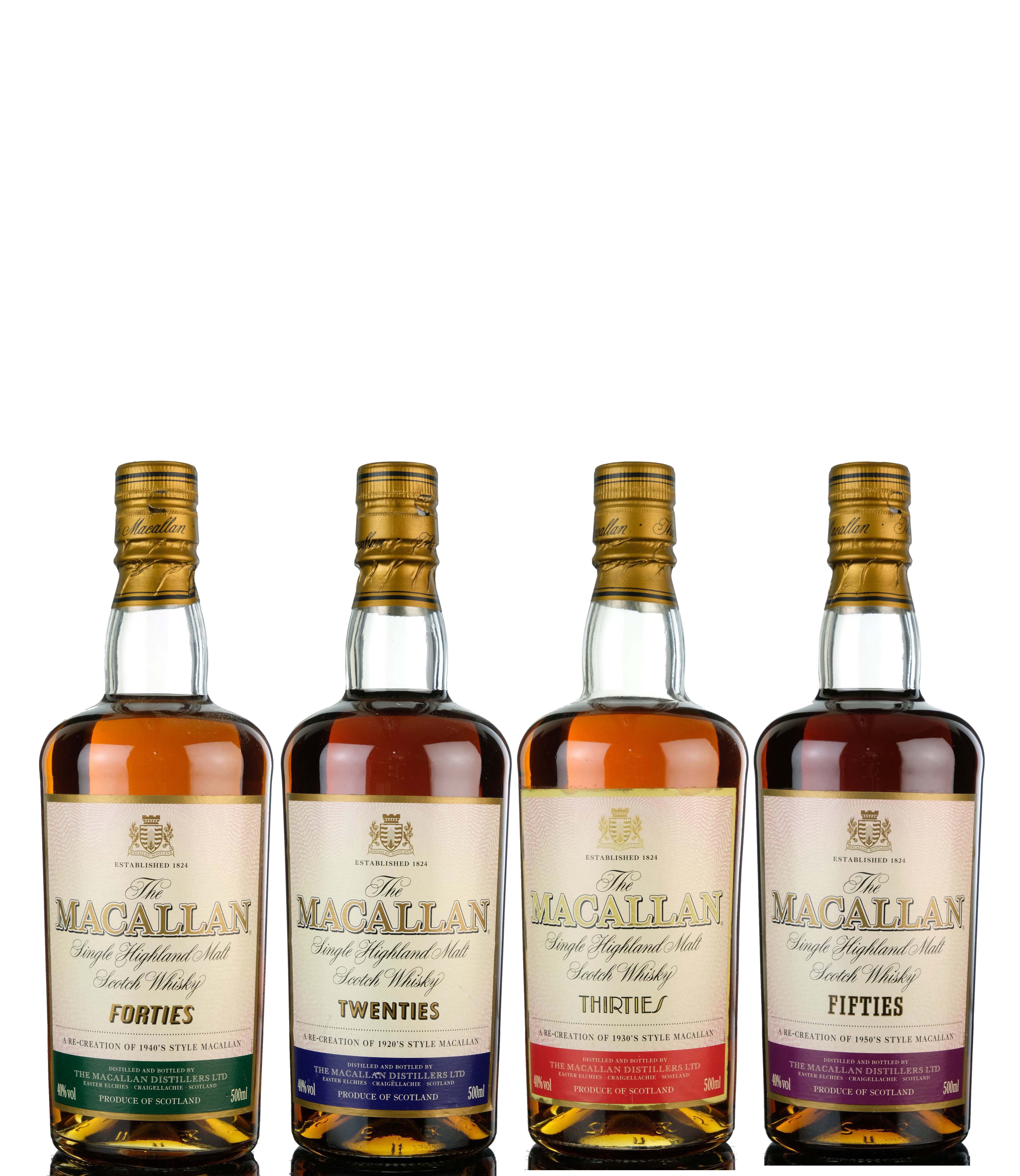 Macallan Travel Series - Full Set - 20s 30s 40s 50s